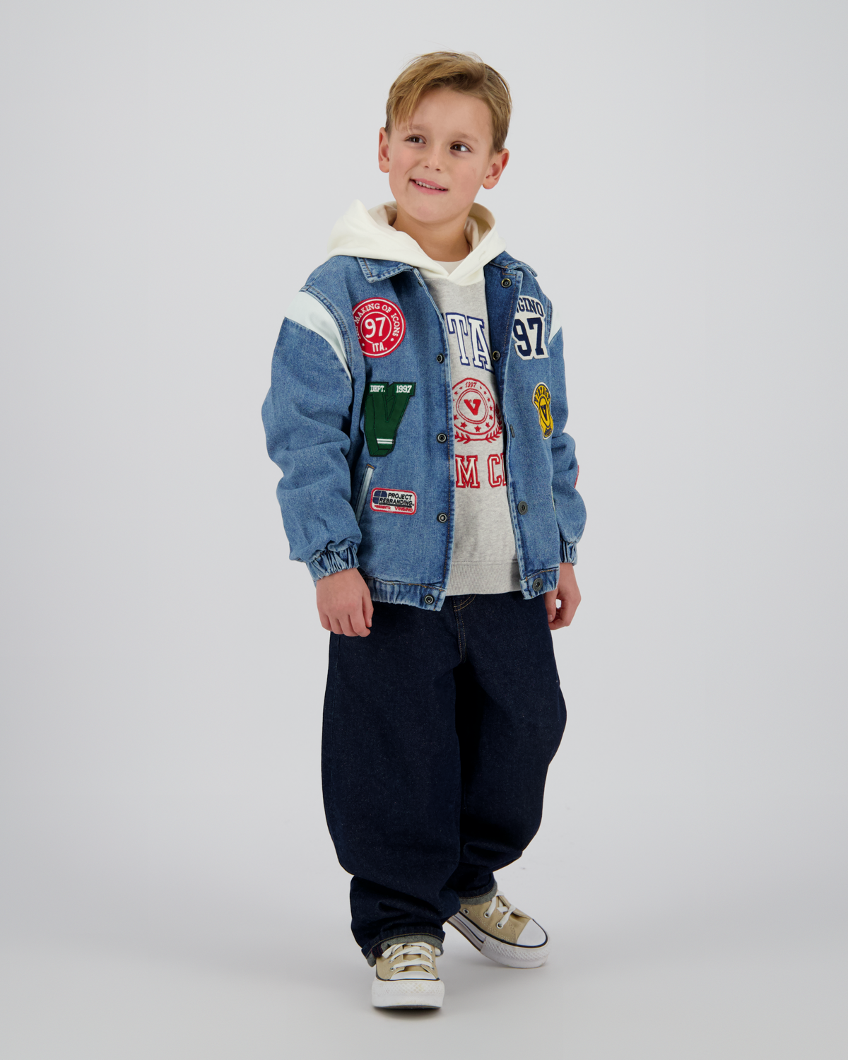 Boxy Jacke Figo badge