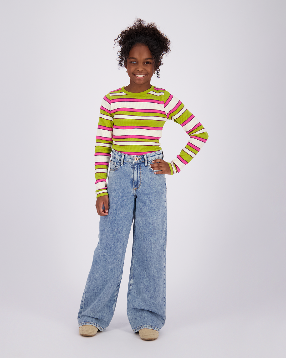 Mädchen T-Shirt Icon stripe top