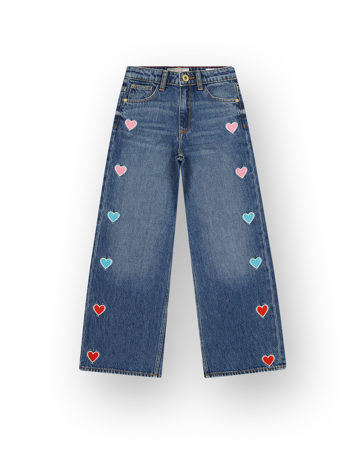 Mädchen Extra wide leg Jeans Cassie Hearts