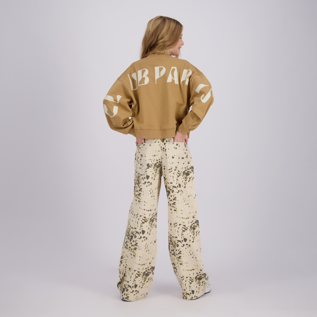Mädchen Wide Leg Jeans Monaco Animal