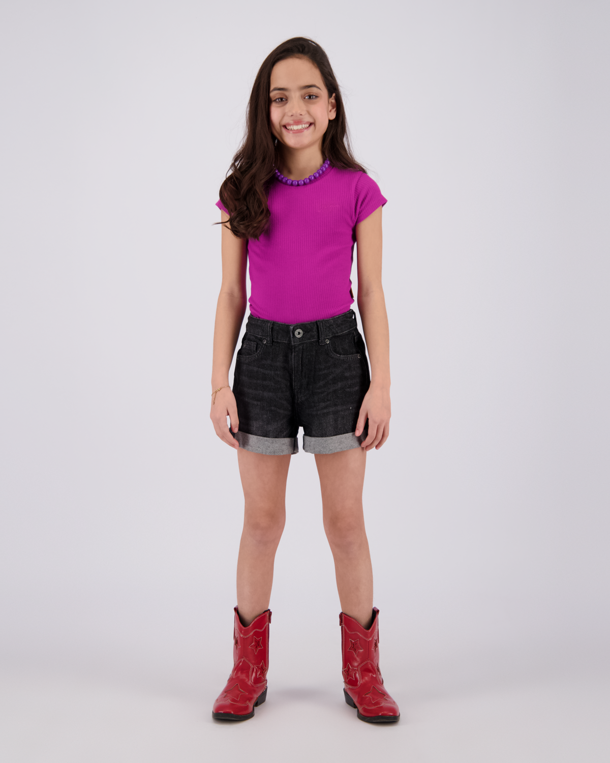 T-shirt Basic-Crop Ripp-Tee