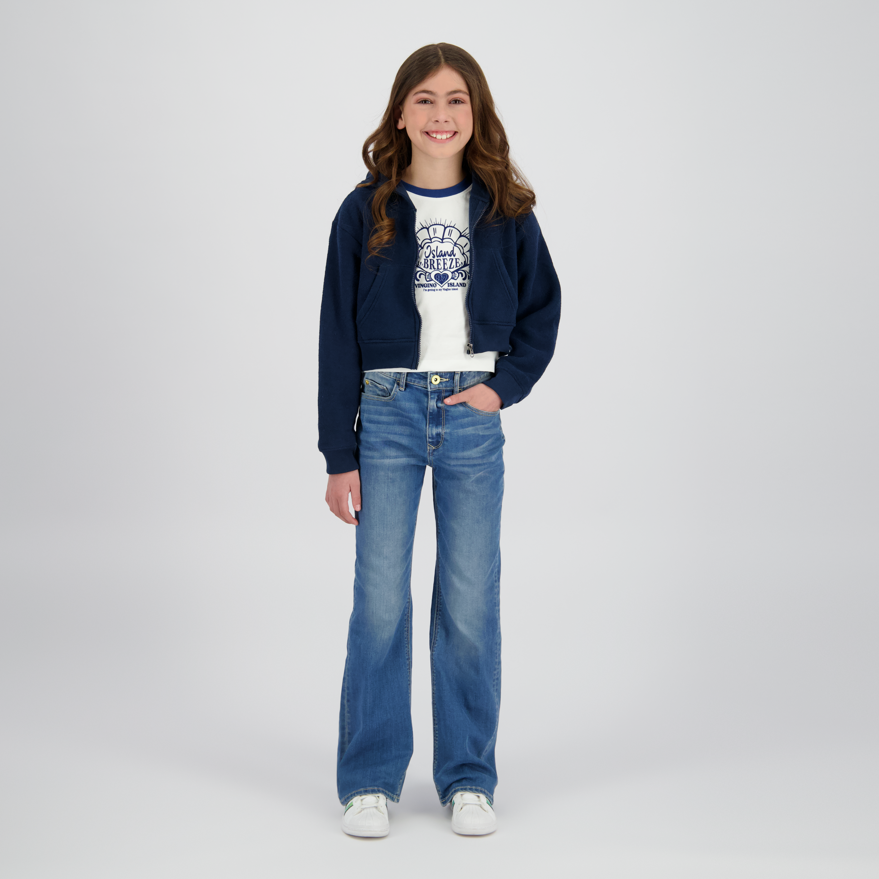 Zip-Kapuzenpullover Terry