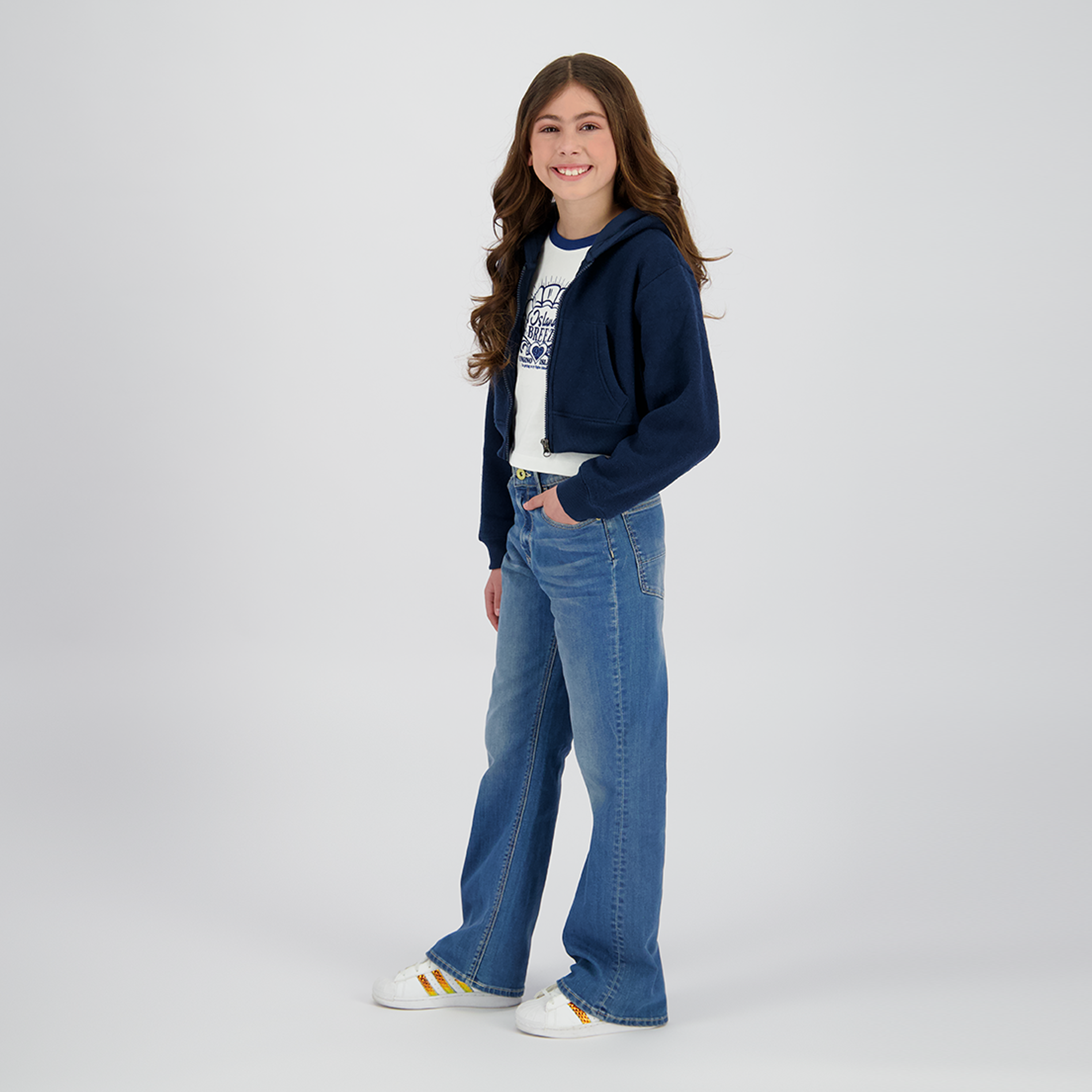 Zip-Kapuzenpullover Terry