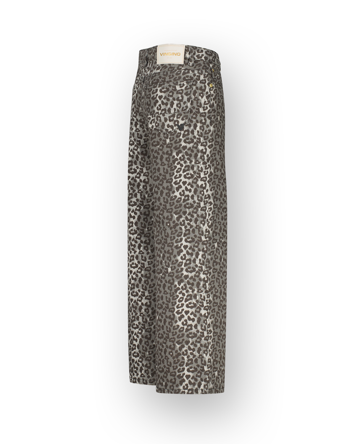 Extra Wide Leg Jeans Cassie Leopard