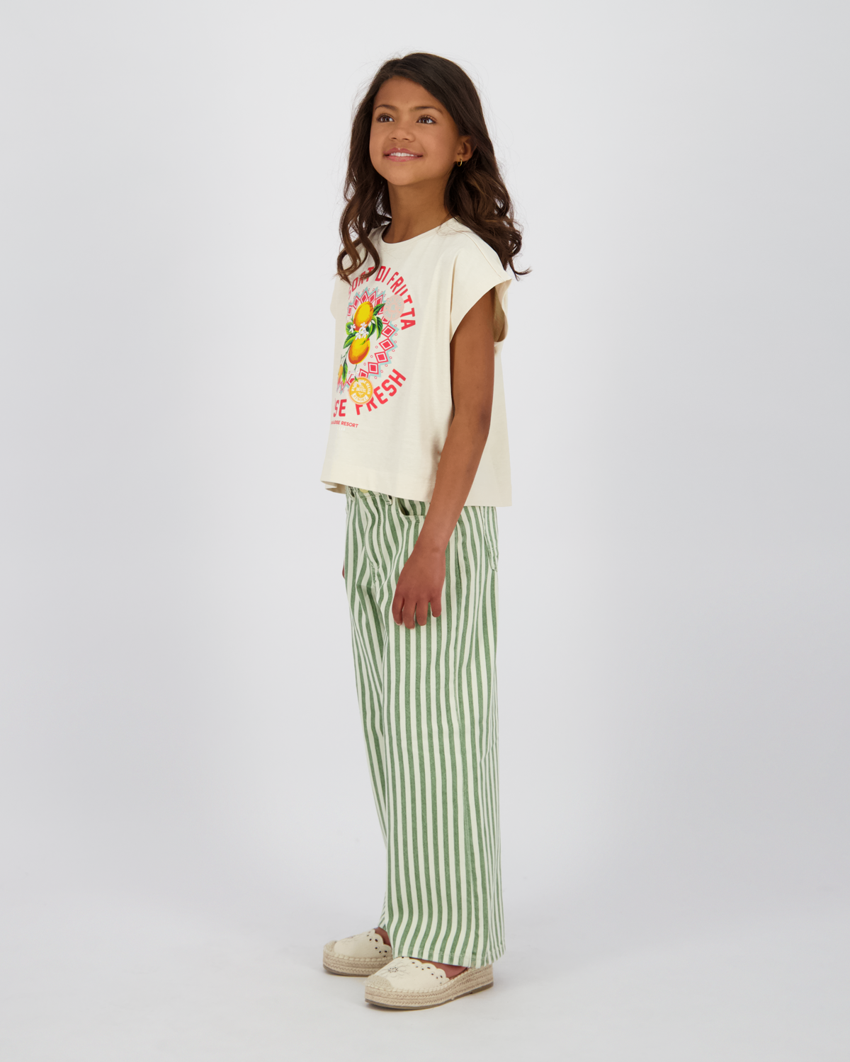 Extra Wide Leg Jeans Cassie Stripe