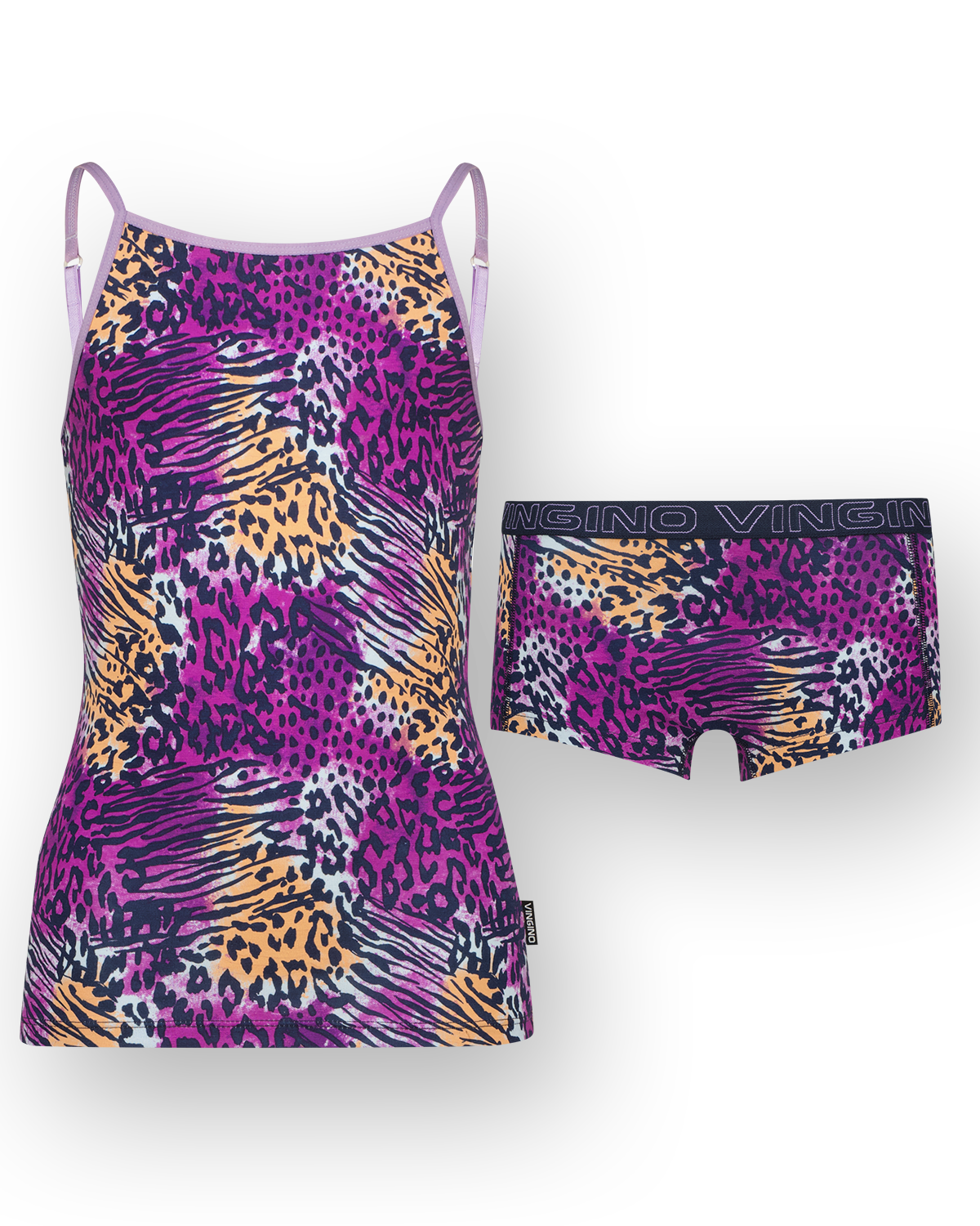 Hipster animal singlet set 2-pack