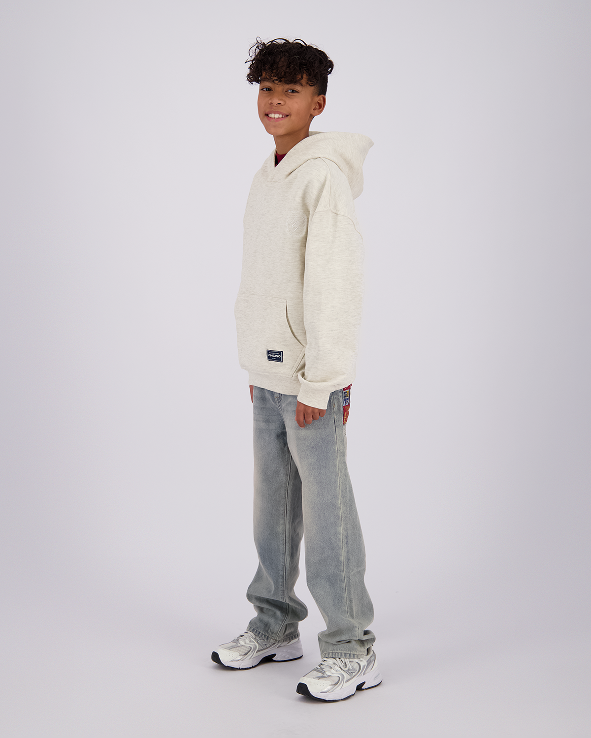 Jungen Oversized Kapuzenpullover Icon-Hoody