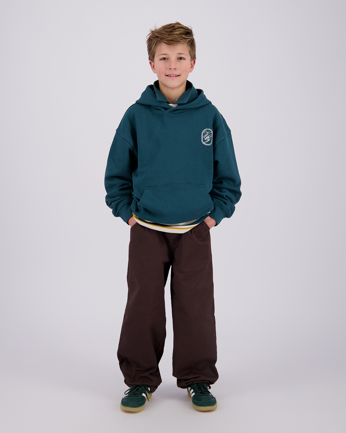 Jungen Oversized Kapuzenpullover Icon-Hoody