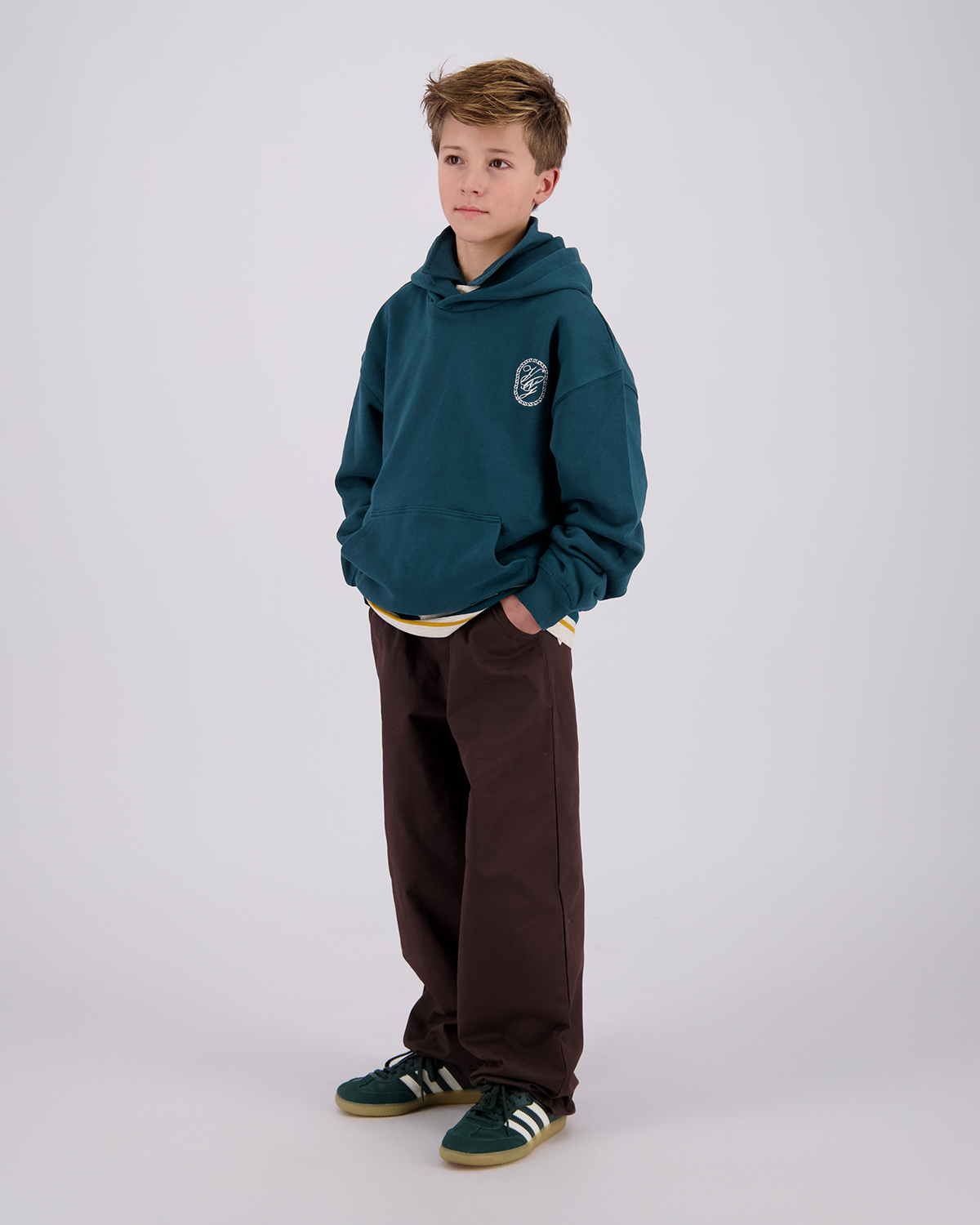 Jungen Oversized Kapuzenpullover Icon-Hoody