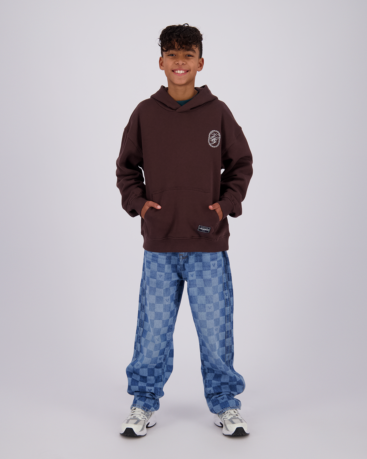 Jungen Oversized Kapuzenpullover Icon-Hoody