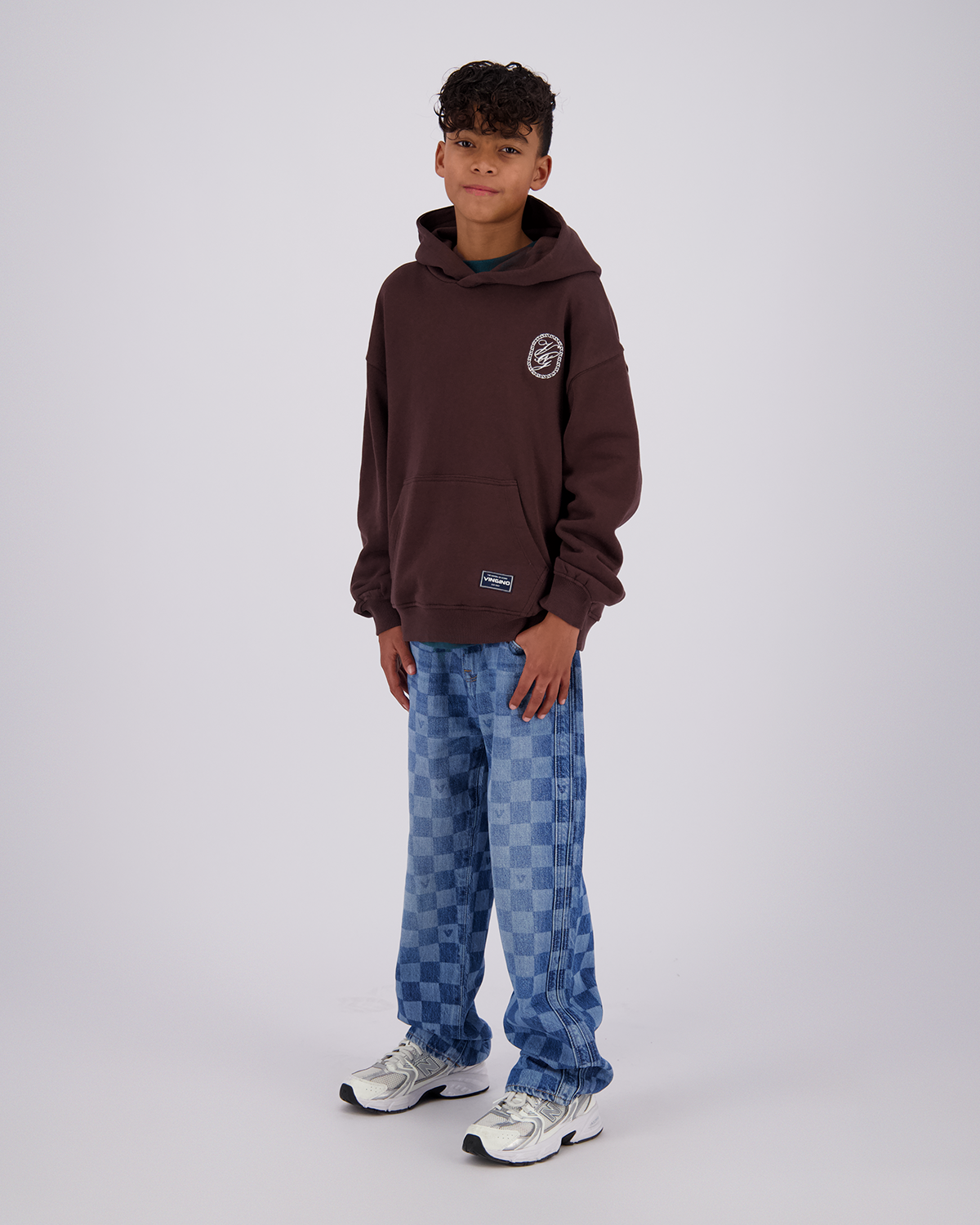 Jungen Oversized Kapuzenpullover Icon-Hoody