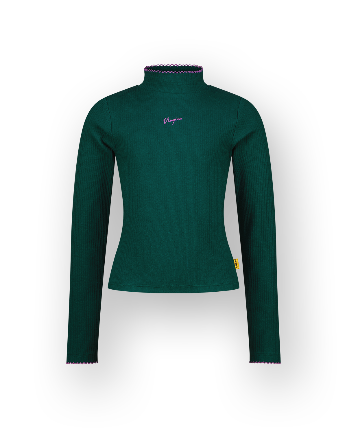 Mädchen T-Shirt Icon rib top col
