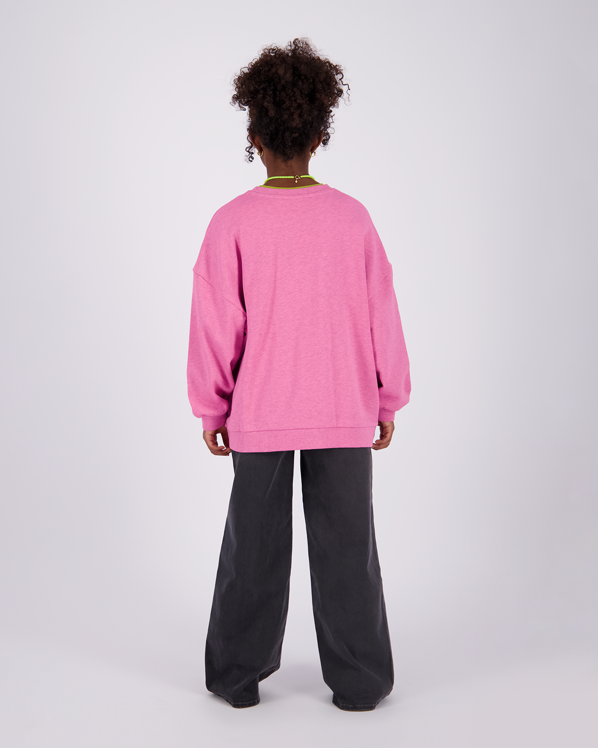 Mädchen Sweatshirt Icon melange round neck
