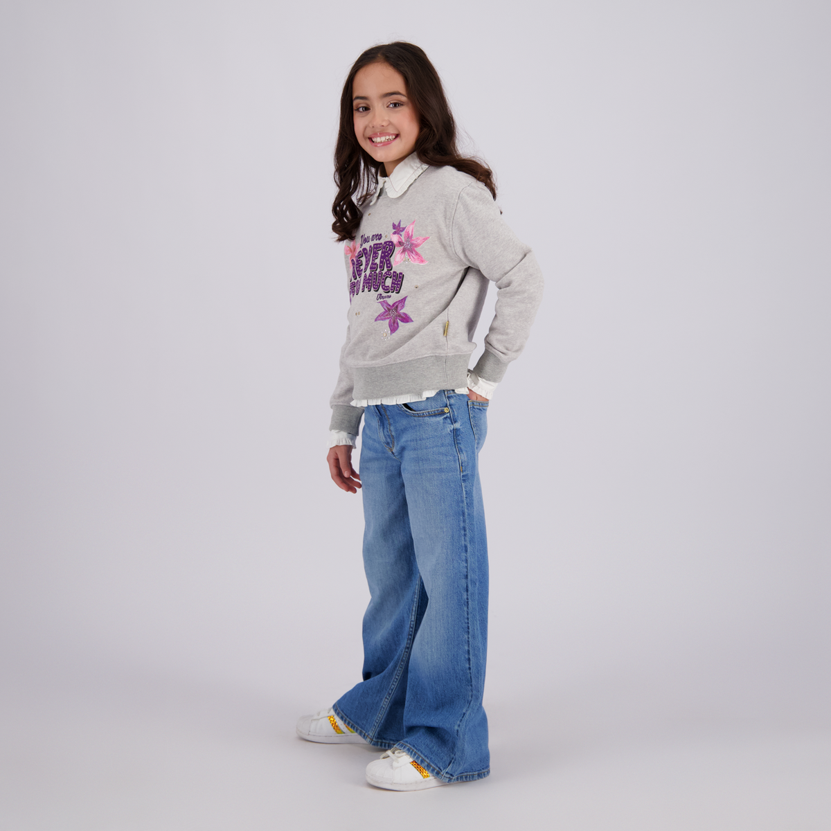 Mädchen Extra Wide Leg Jeans Cita