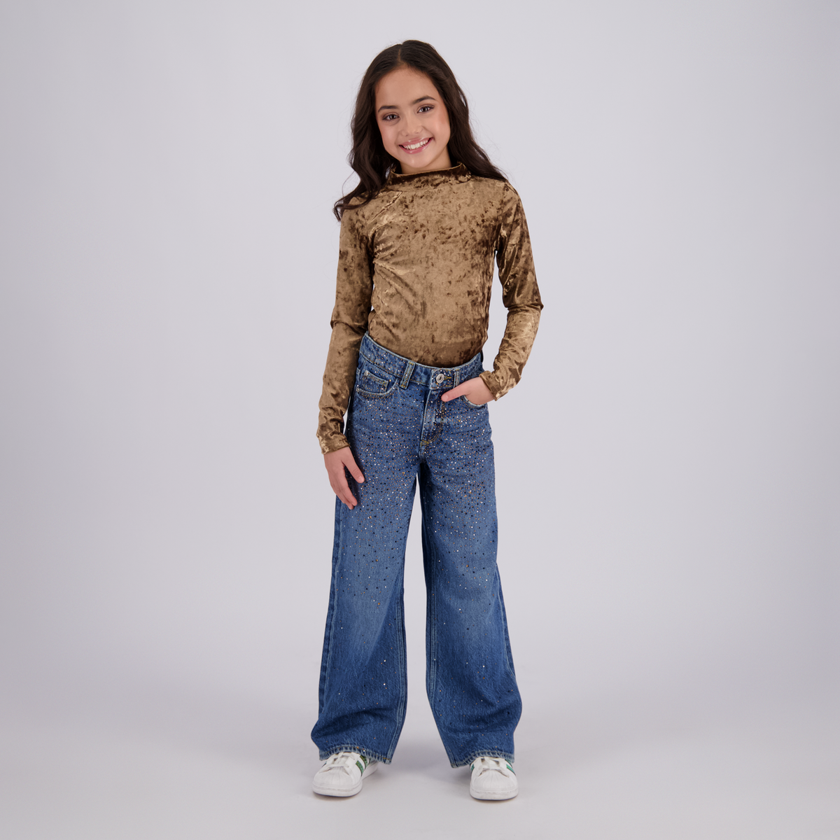 Mädchen Extra Wide Leg Jeans Cassie Stones