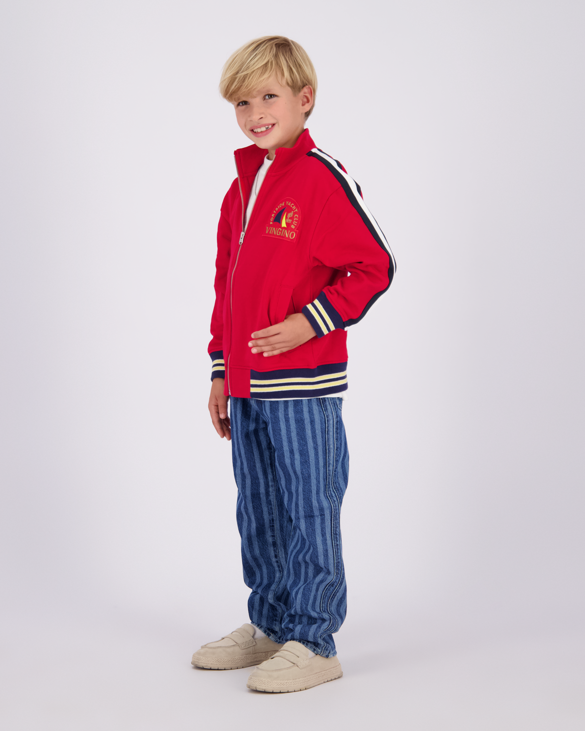 Jungen Loose Jeans Cadore Stripe