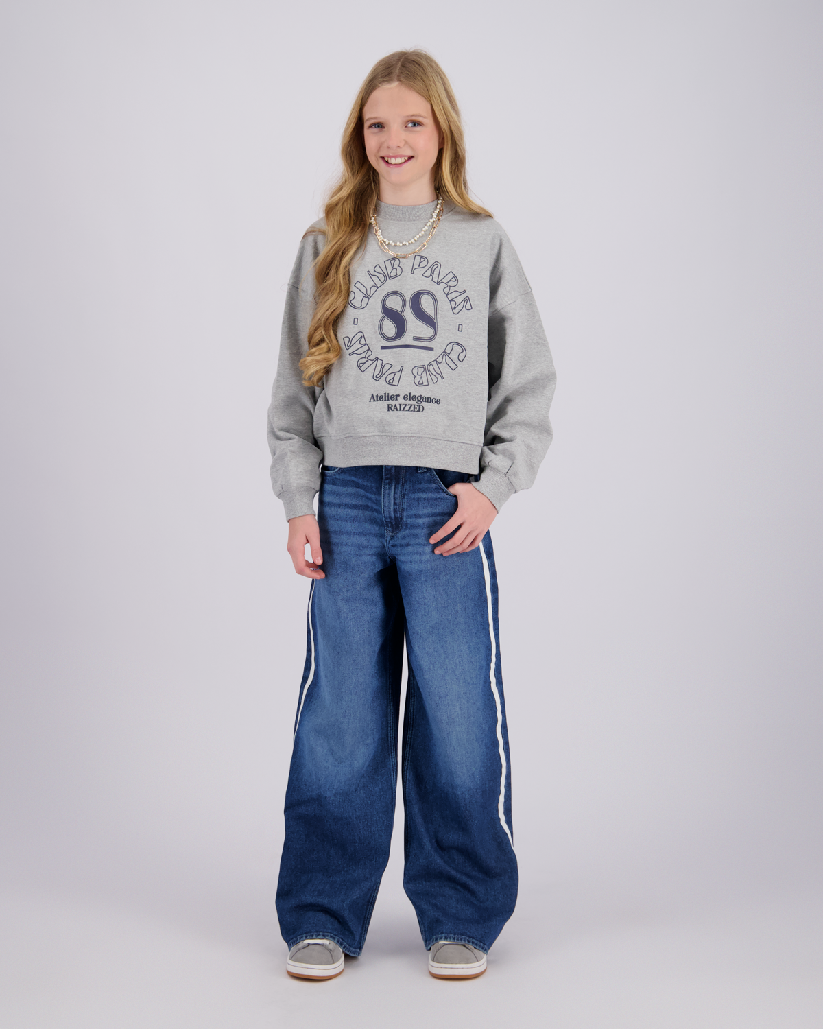 Mädchen Wide Leg Jeans Monaco Sporty