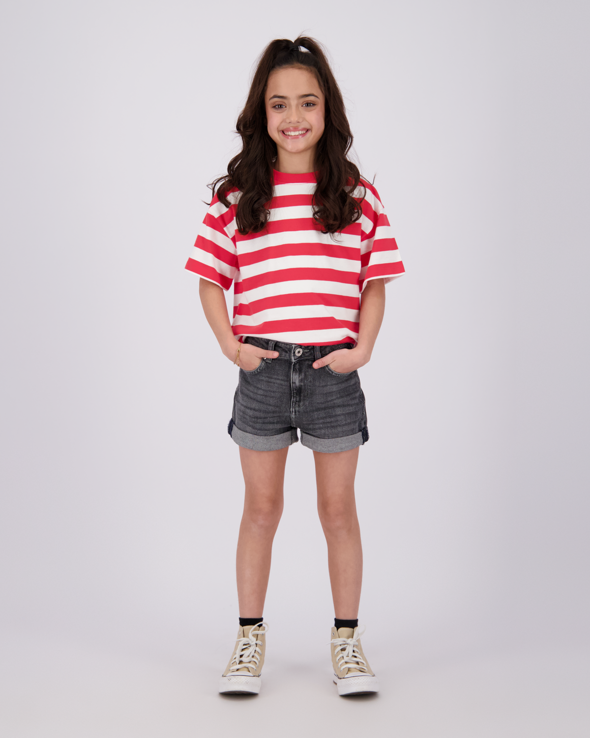 T-shirt Basic Streifen Tee