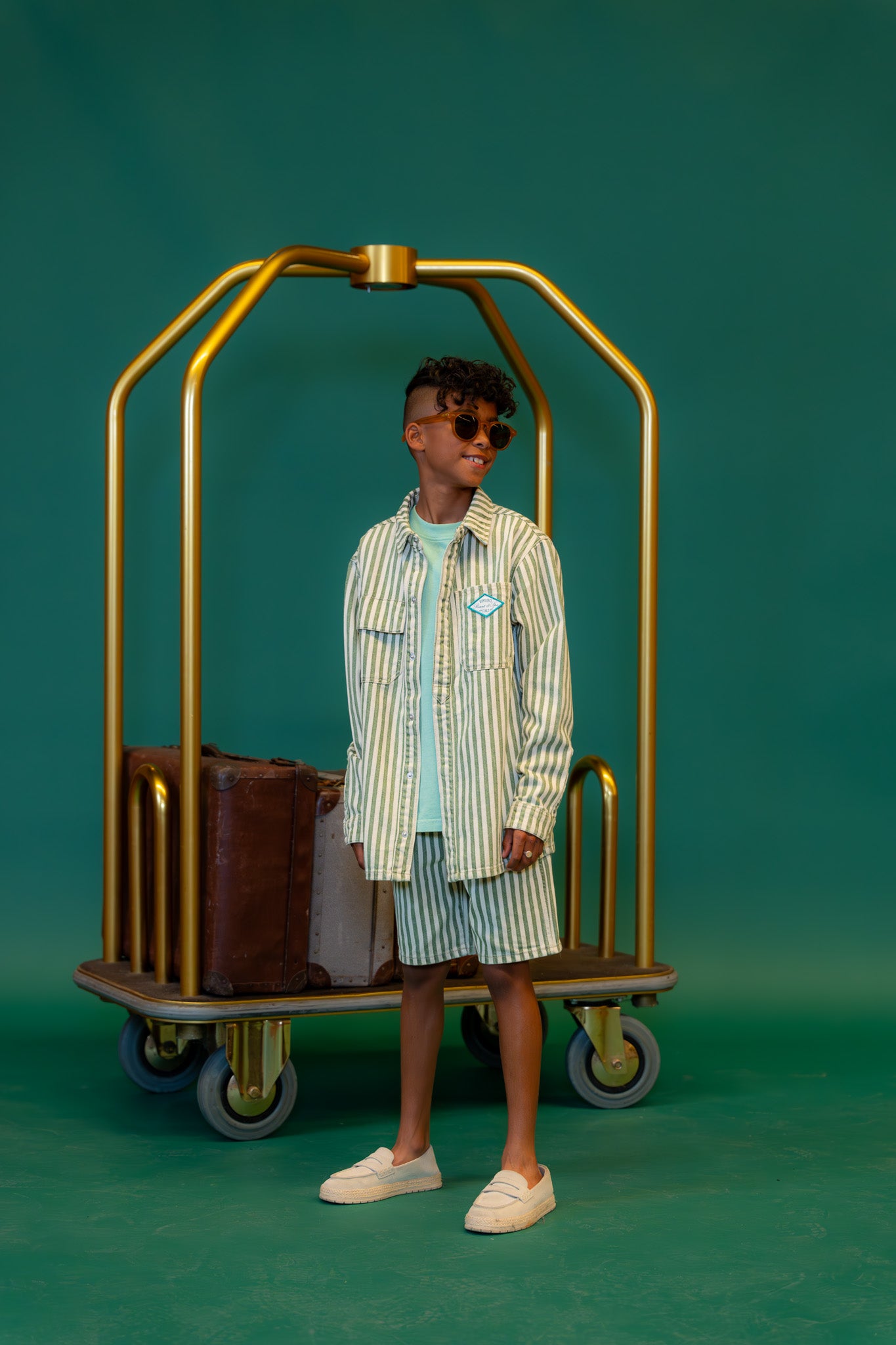 Boxy Hemd Lino stripe