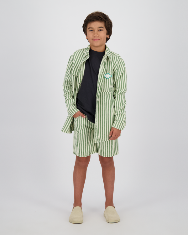 Boxy Hemd Lino stripe