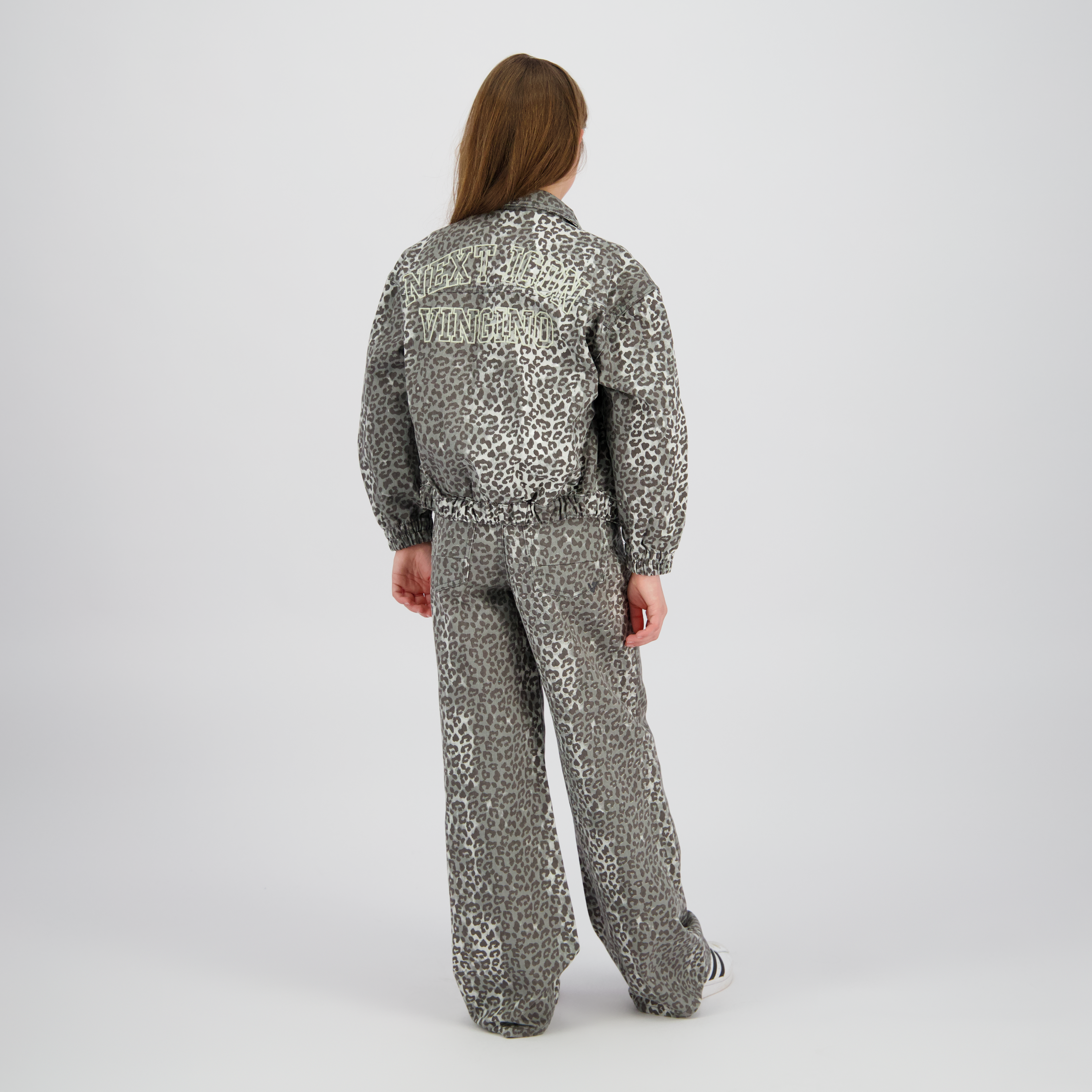 Jeansjacke Tori Leopard