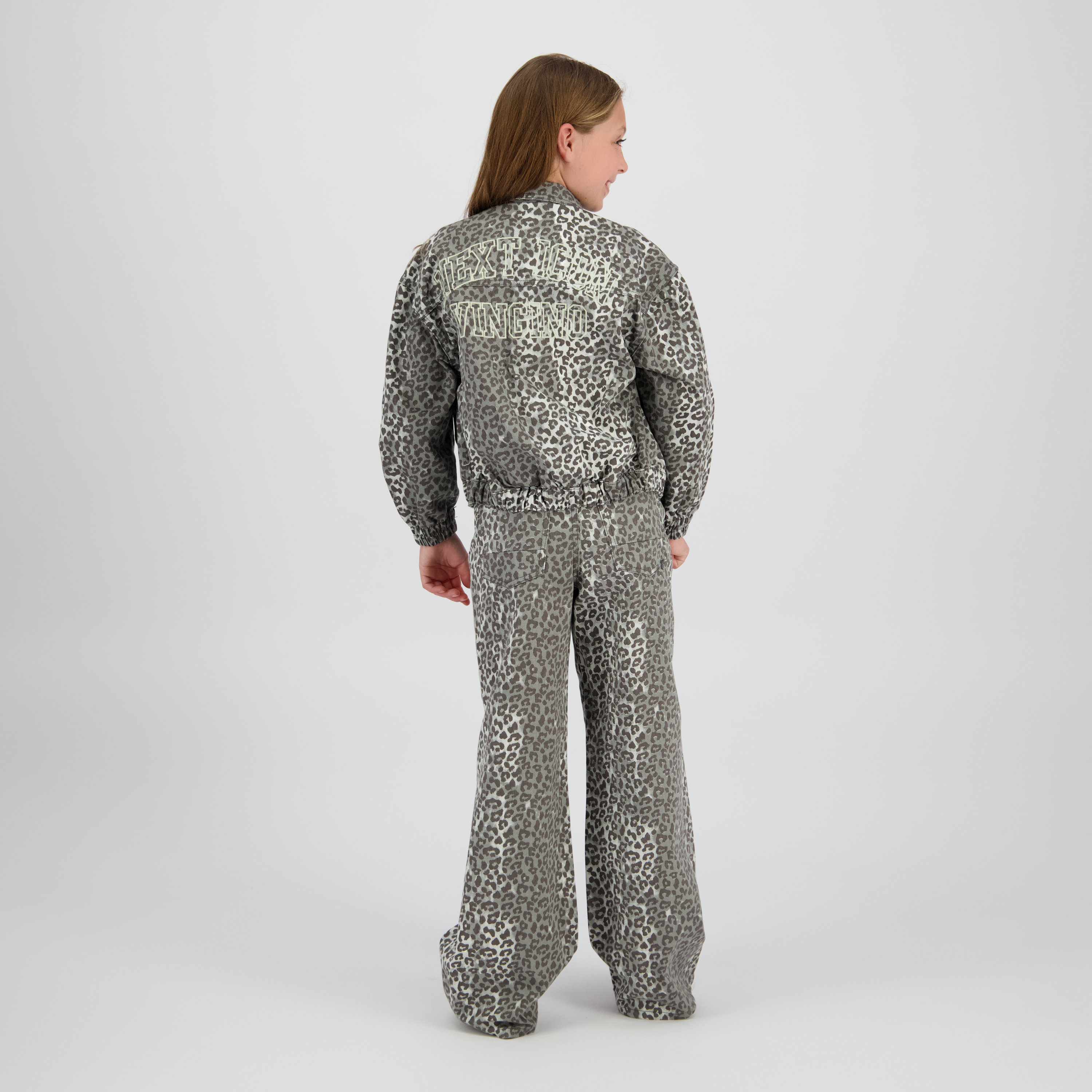 Jeansjacke Tori Leopard