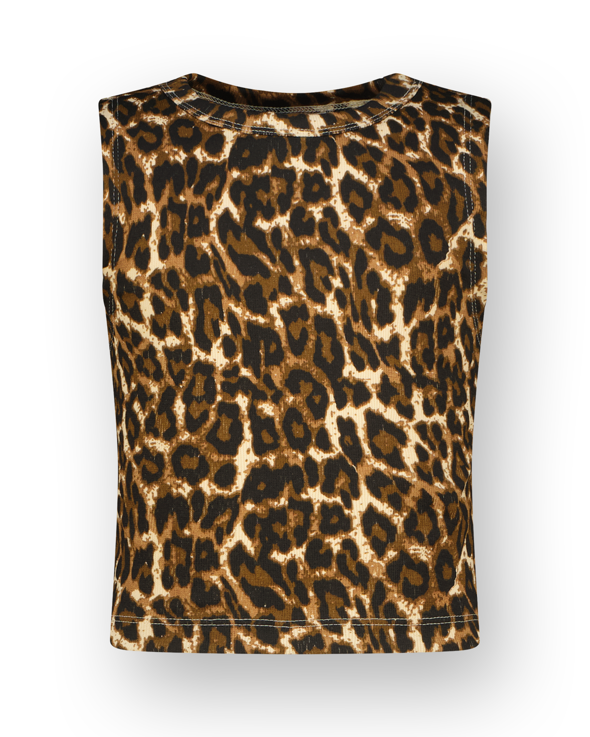 Top Icon-animal rib top Mehrfarbig Braun