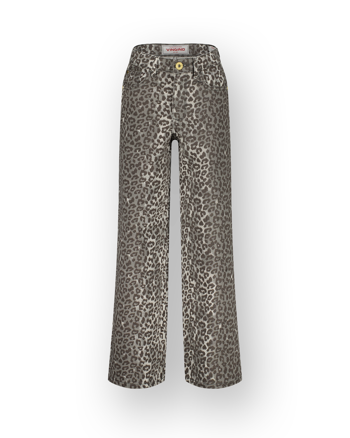 Extra Wide Leg Jeans Cassie Leopard