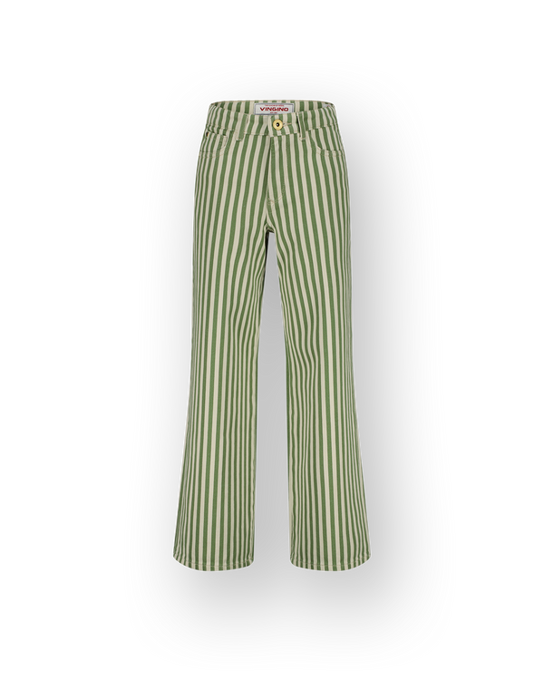 Extra Wide Leg Jeans Cassie Stripe