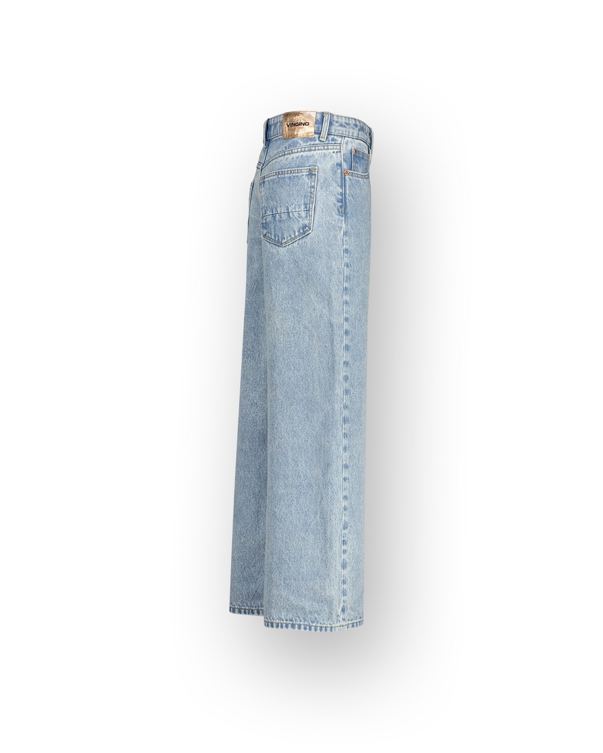 Extra wide leg Jeans Cherry