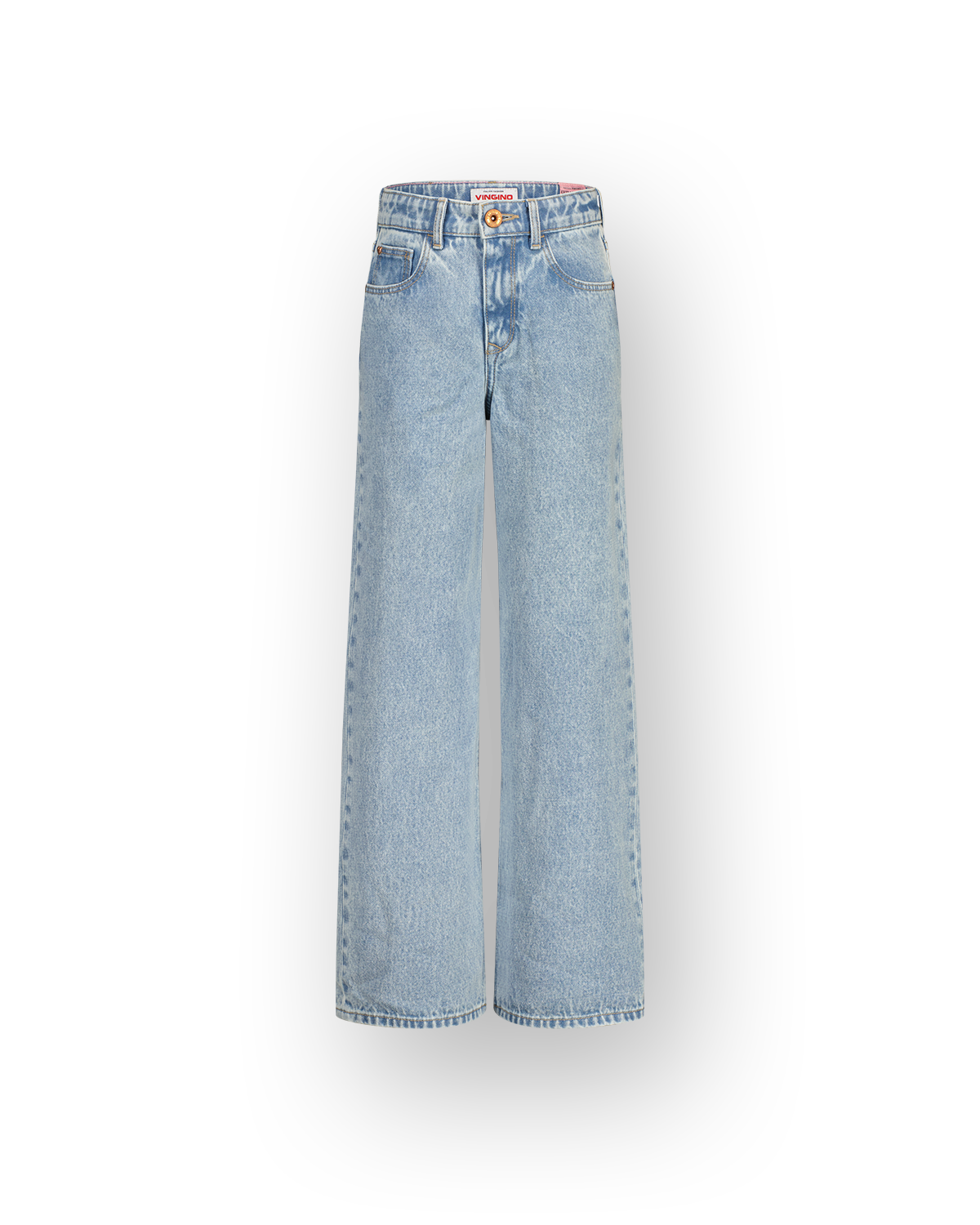 Extra wide leg Jeans Cherry