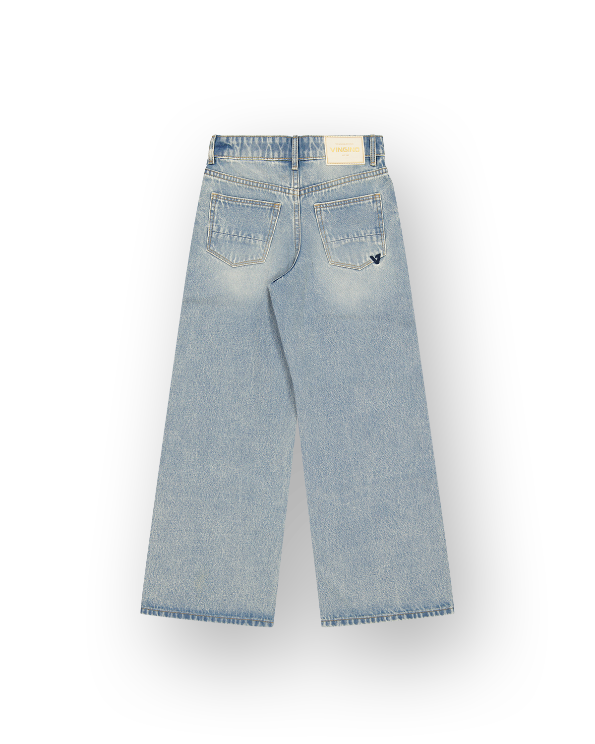 Mädchen Extra Wide Leg Jeans Cherry