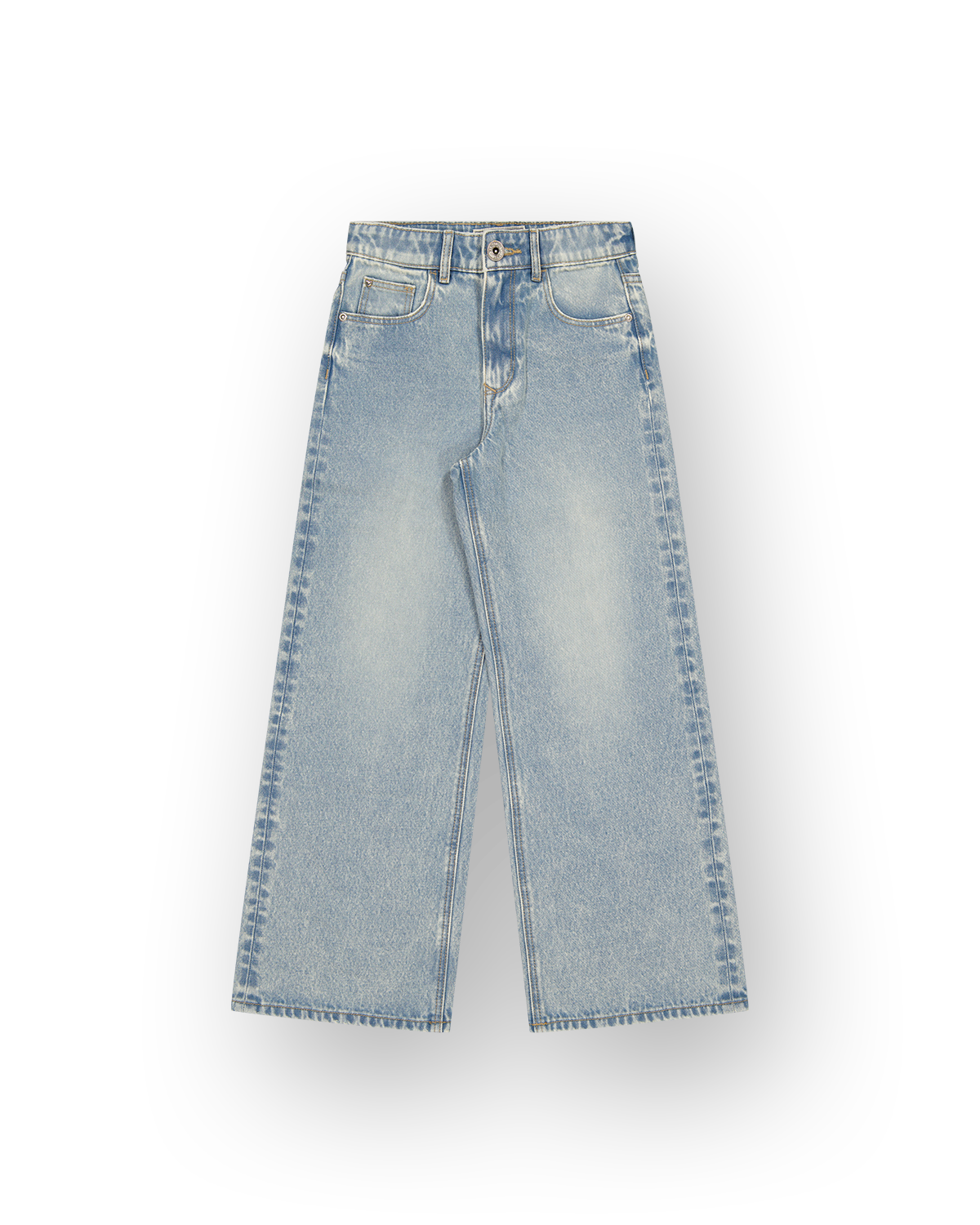 Mädchen Extra Wide Leg Jeans Cherry