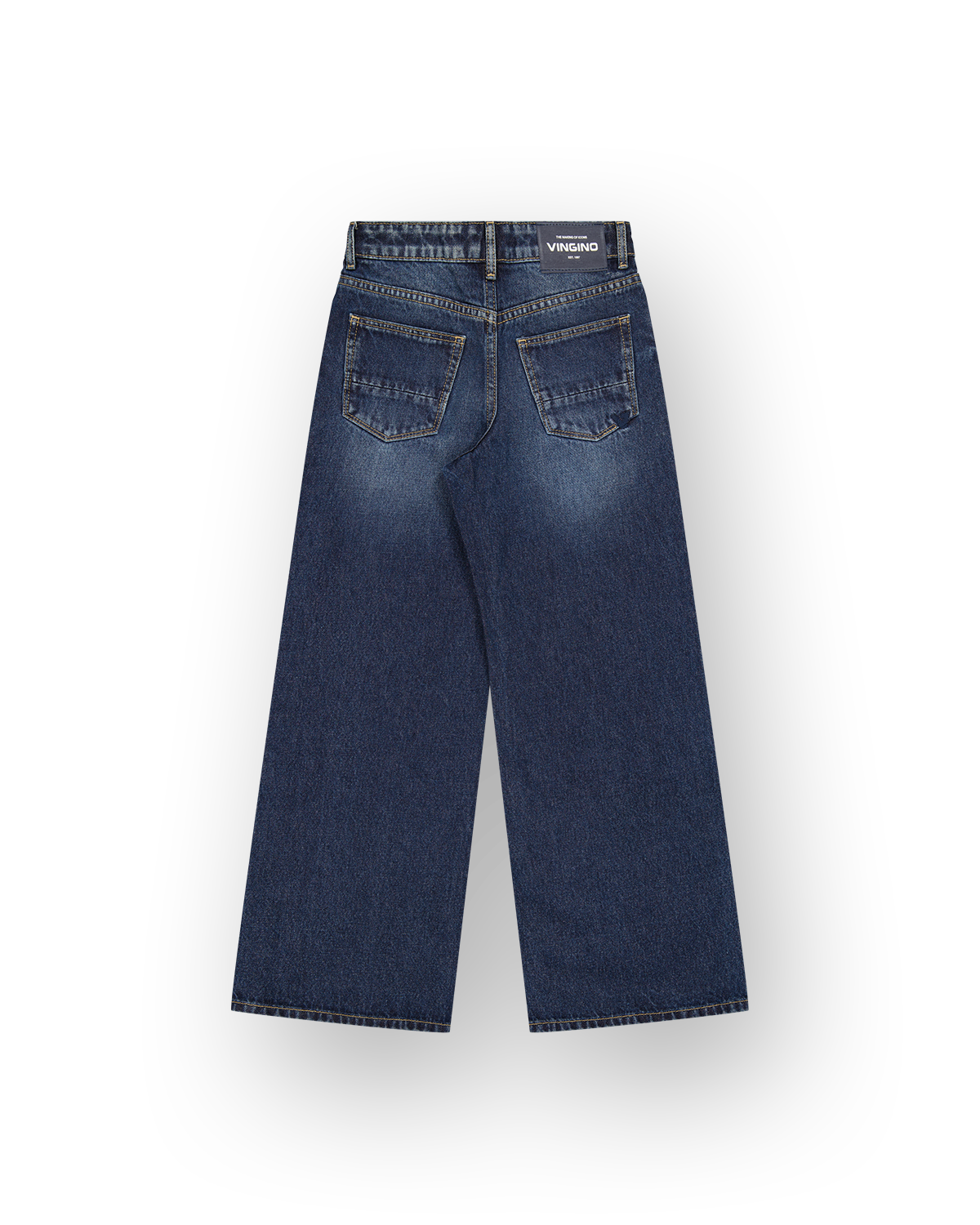 Mädchen Extra Wide Leg Jeans Cherry