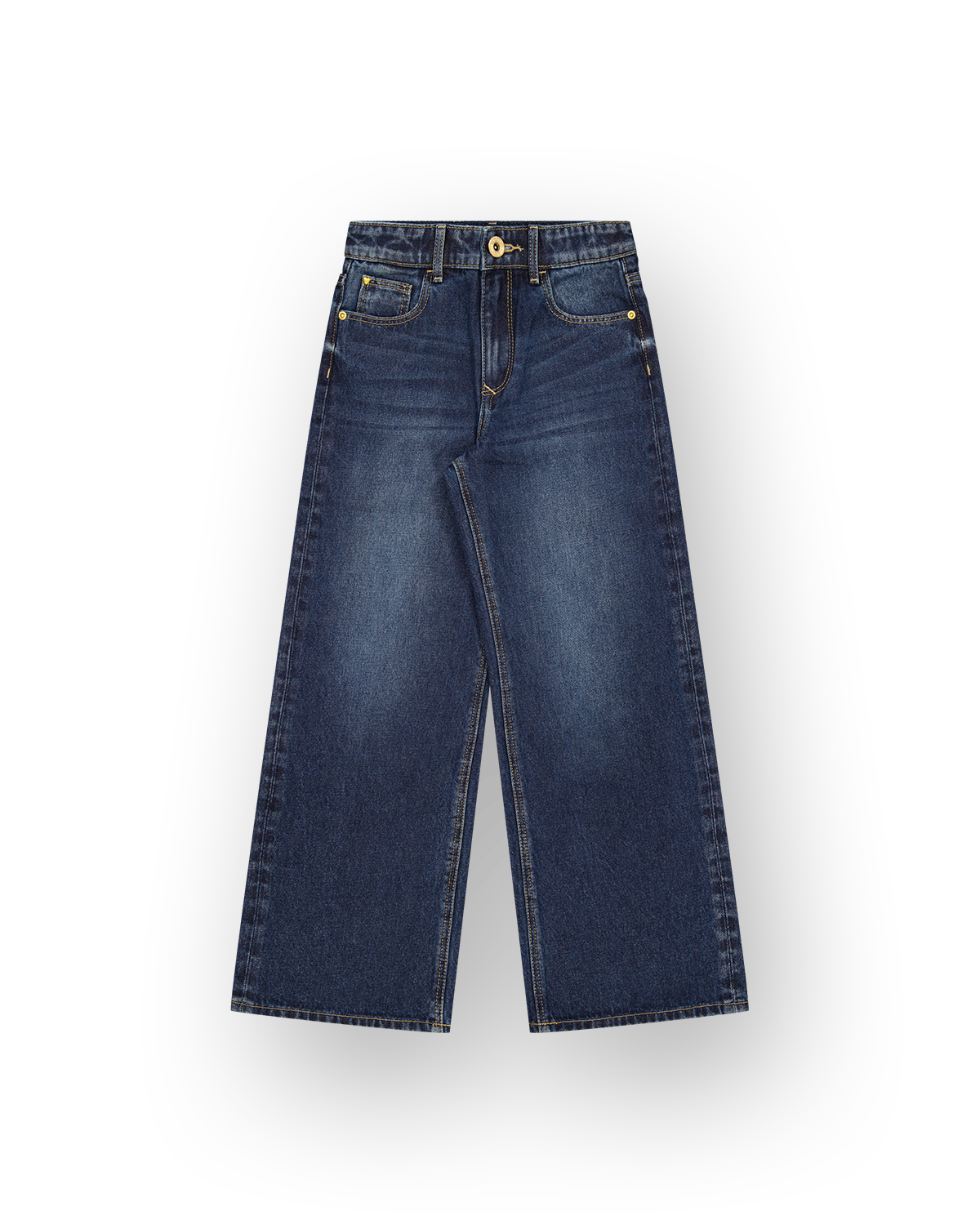 Mädchen Extra Wide Leg Jeans Cherry