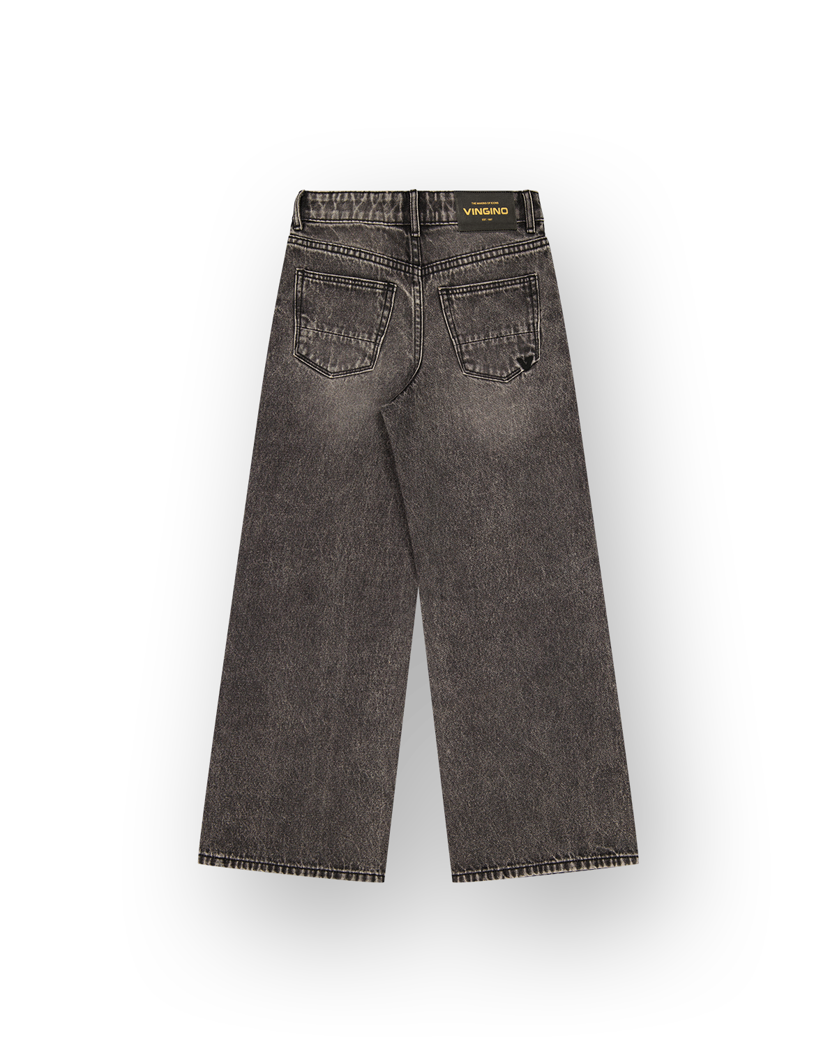 Mädchen Extra Wide Leg Jeans Cherry