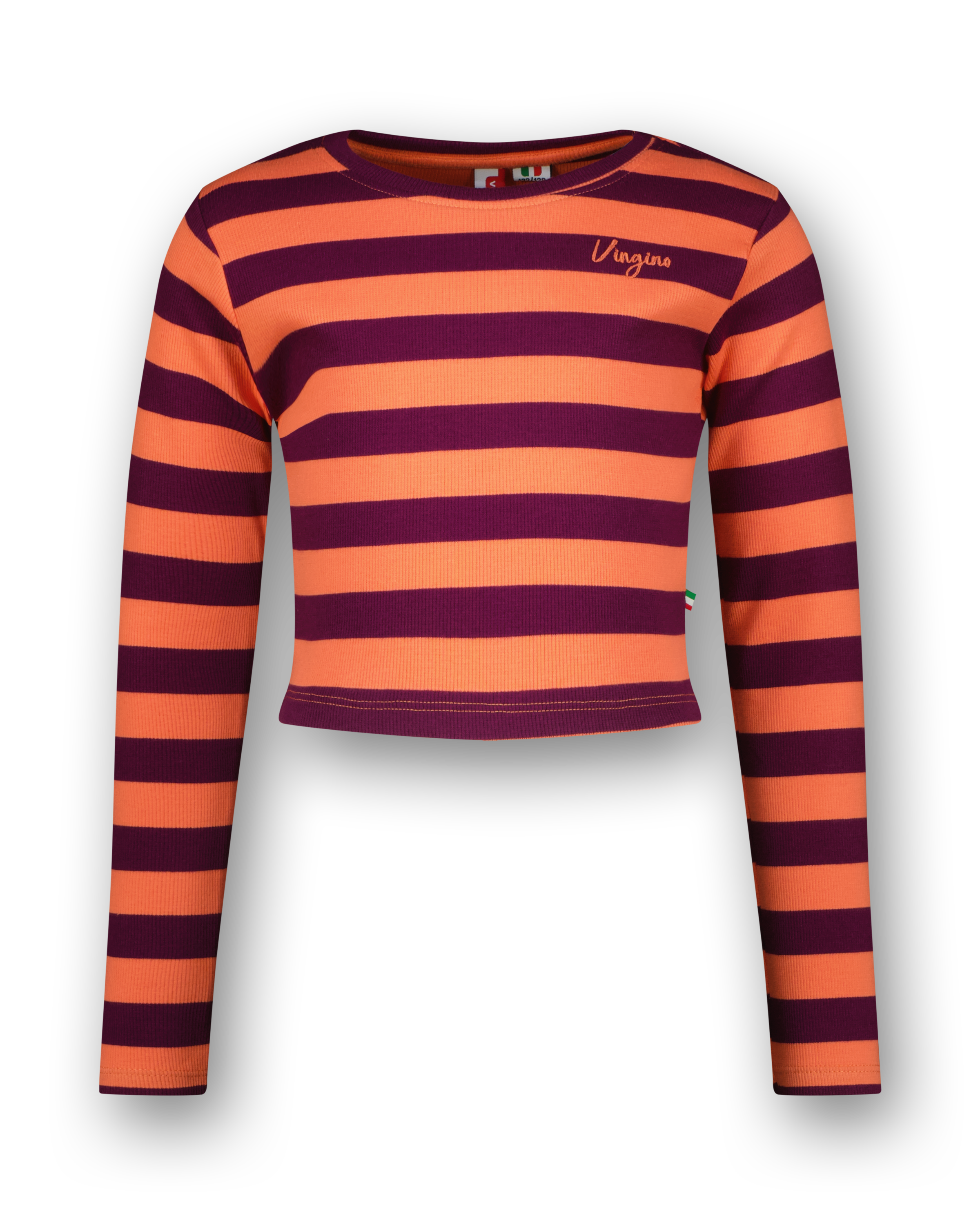 T-shirt G-basic-crop Rib Stripe