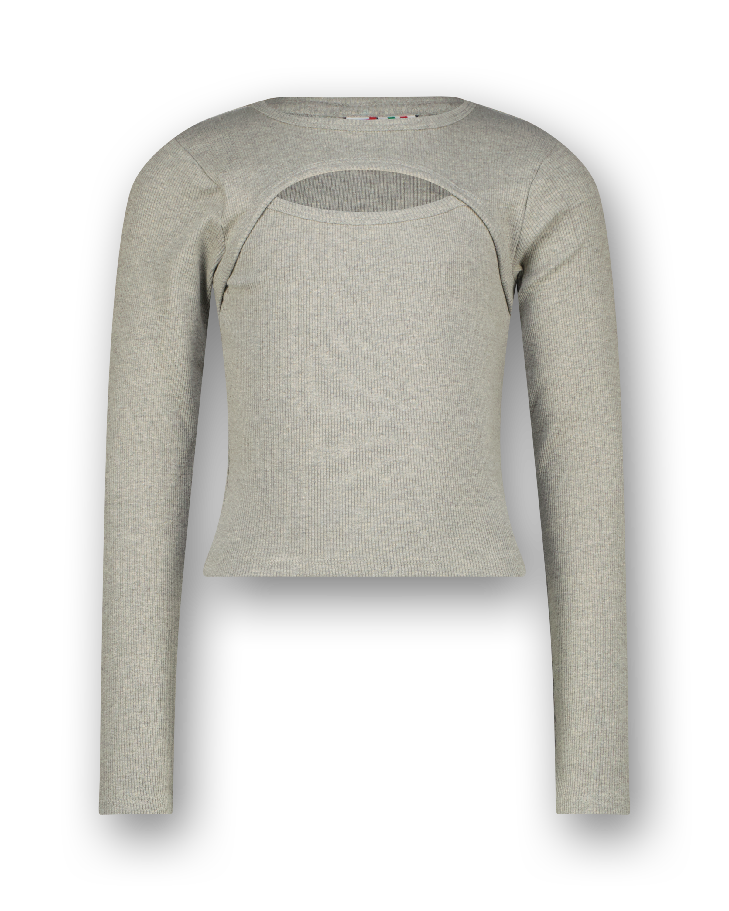 T-shirt G-basic-rib Detail