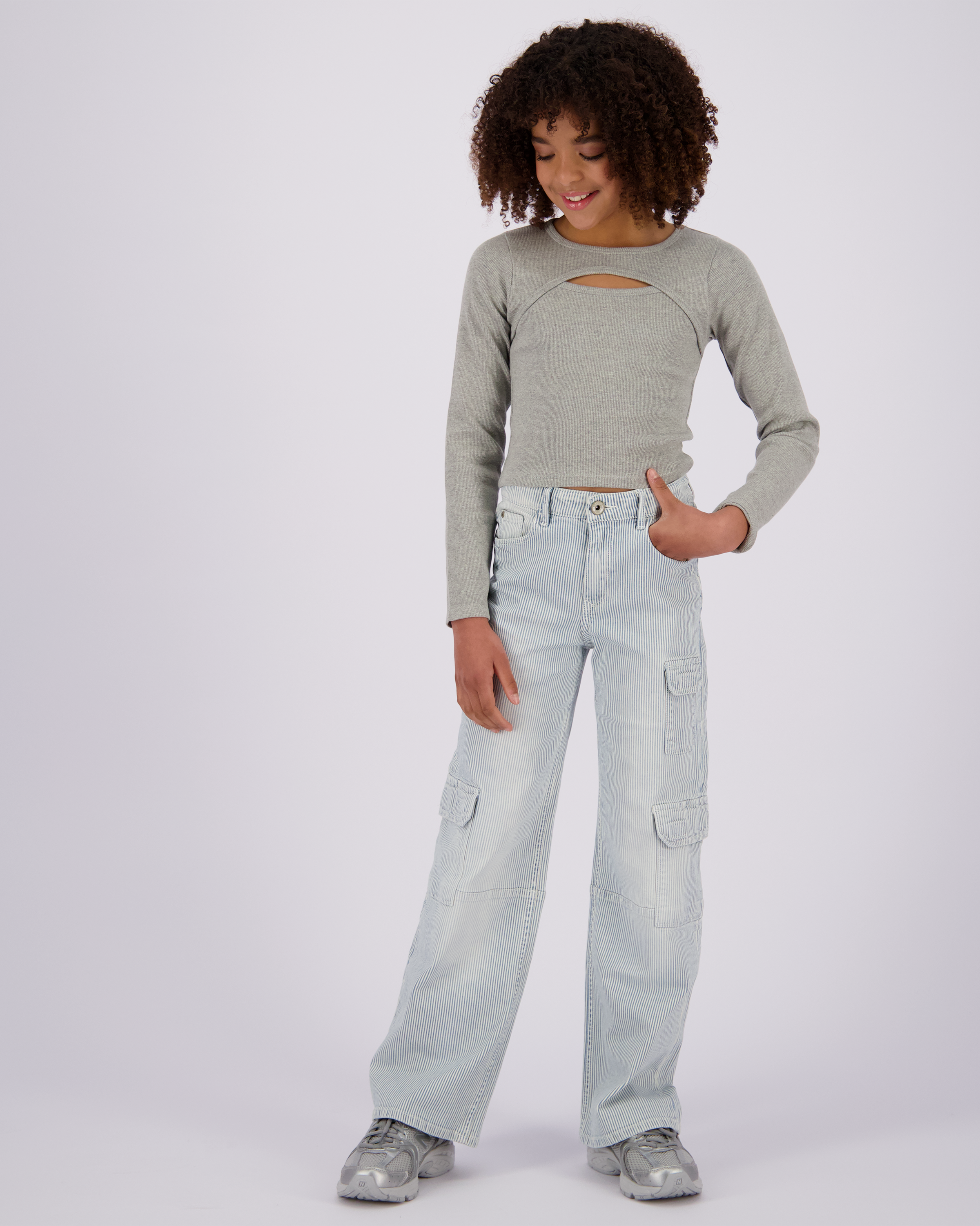 T-shirt G-basic-rib Detail