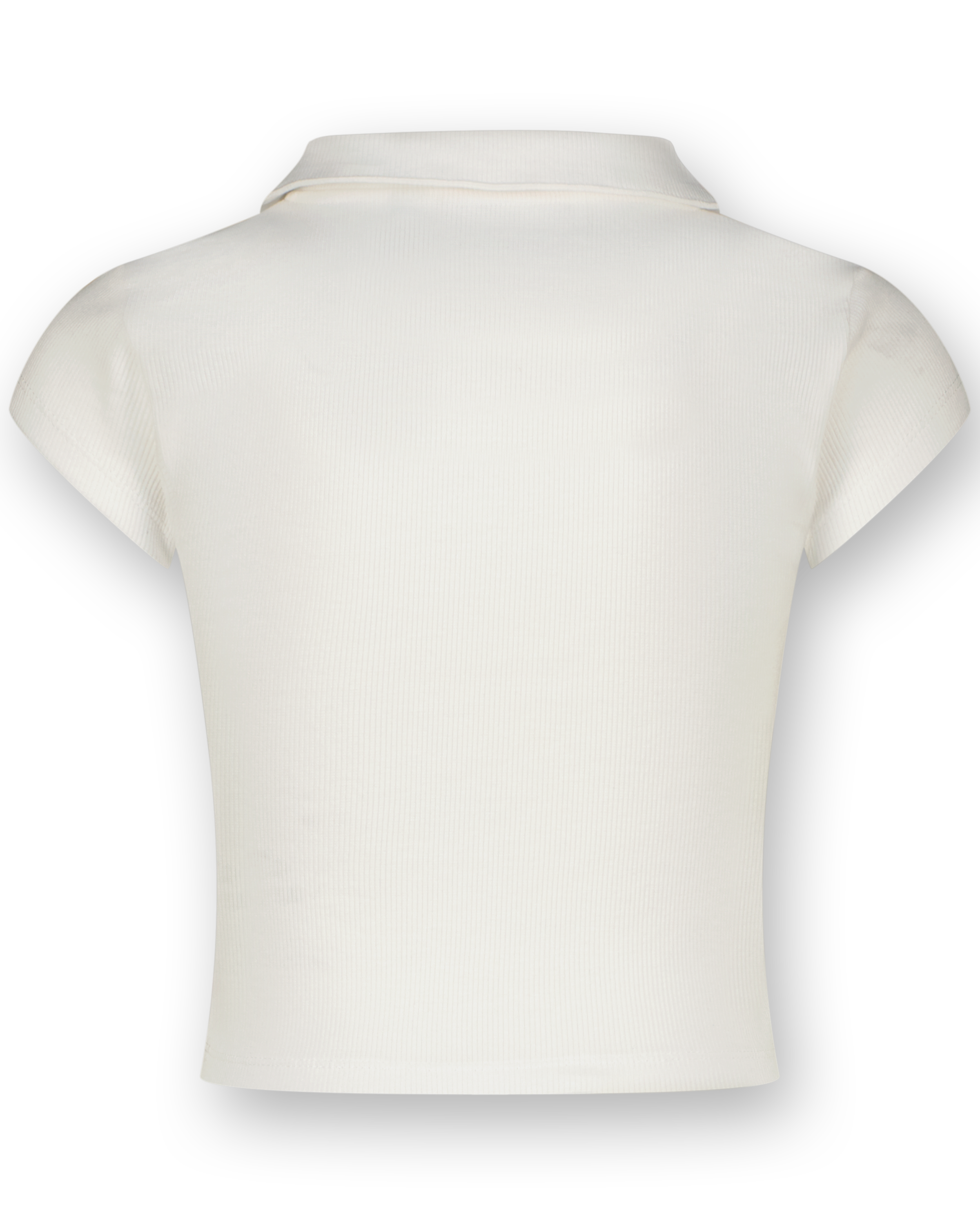 Top G-Basic-Crop Rib Polo