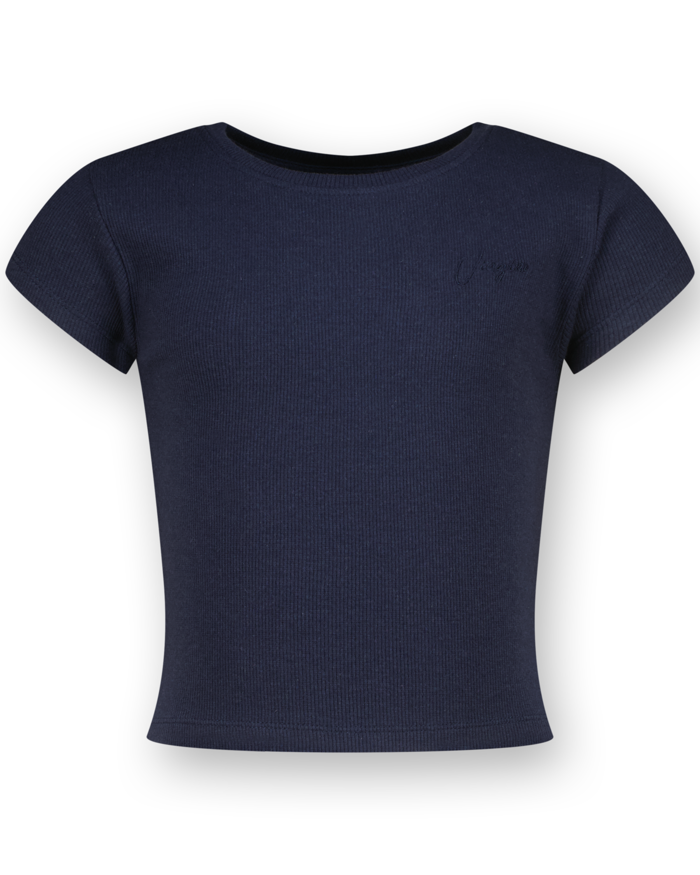 Top G-Basic-Crop Rib Tee