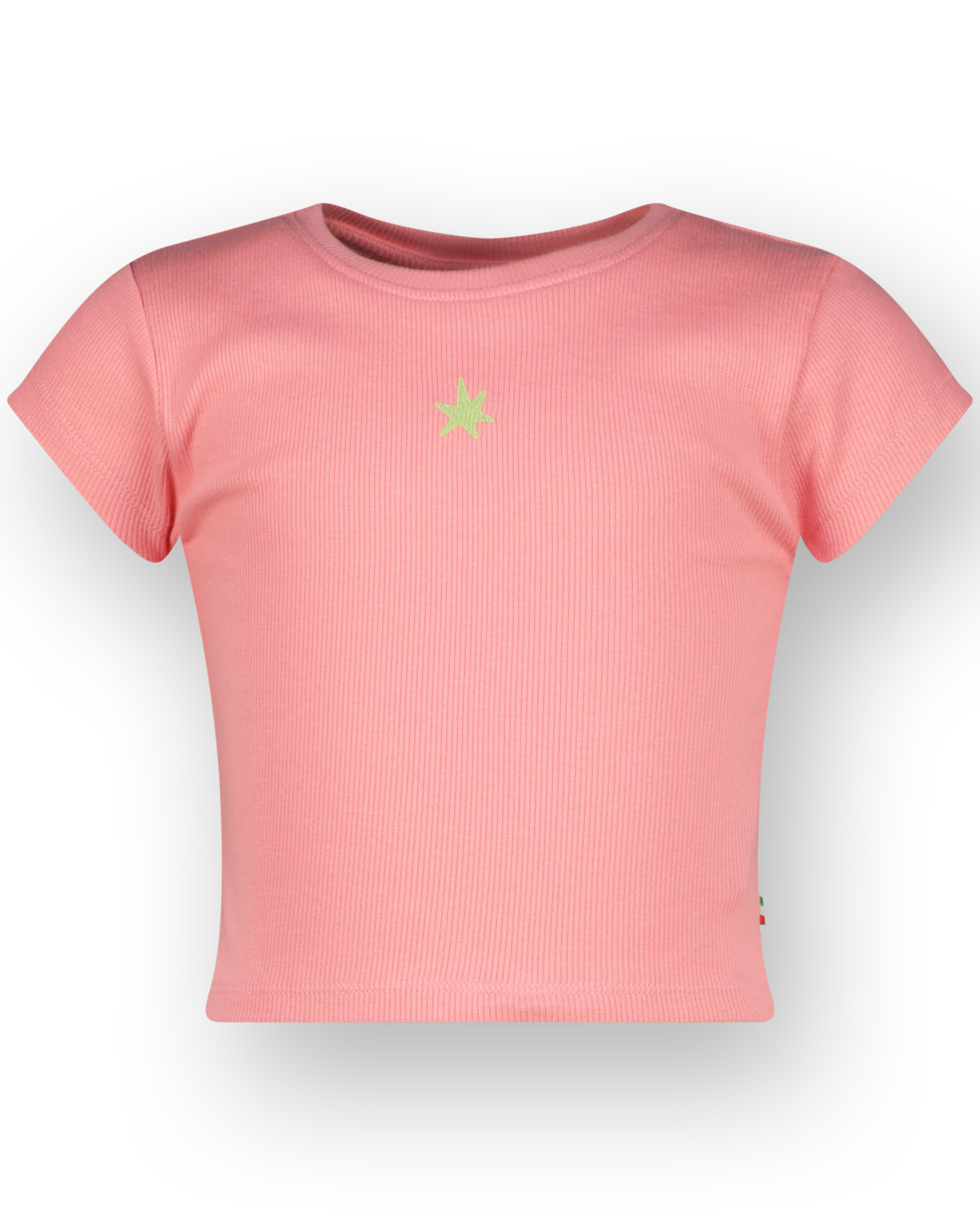 T-shirt Basic-Crop Rib Tee