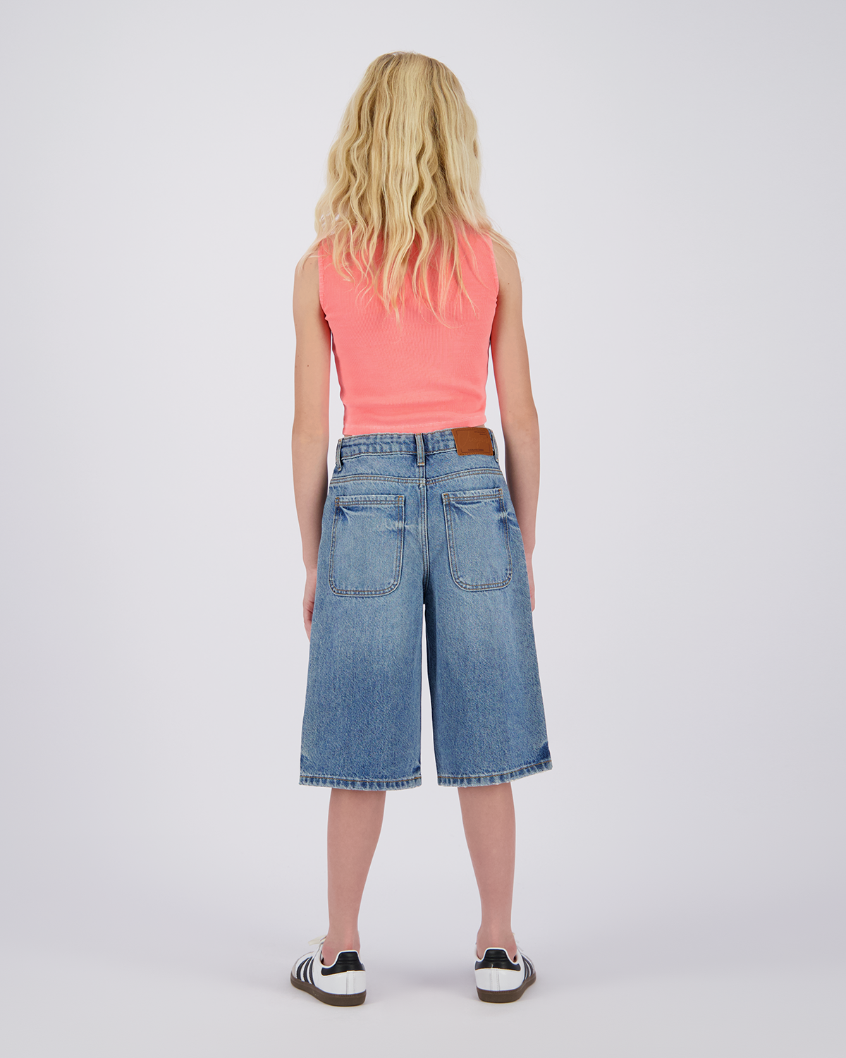 T-shirt Basic-Crop Rib Tee