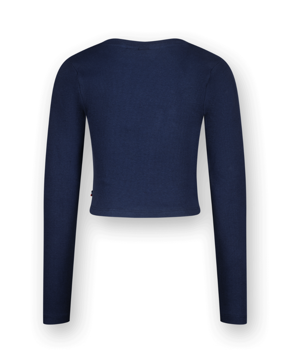 T-shirt G-basic-crop Rib Longsleeve