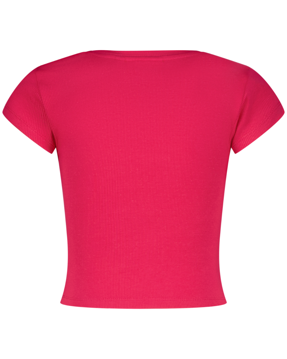 Top G-Basic-Crop Rib Tee