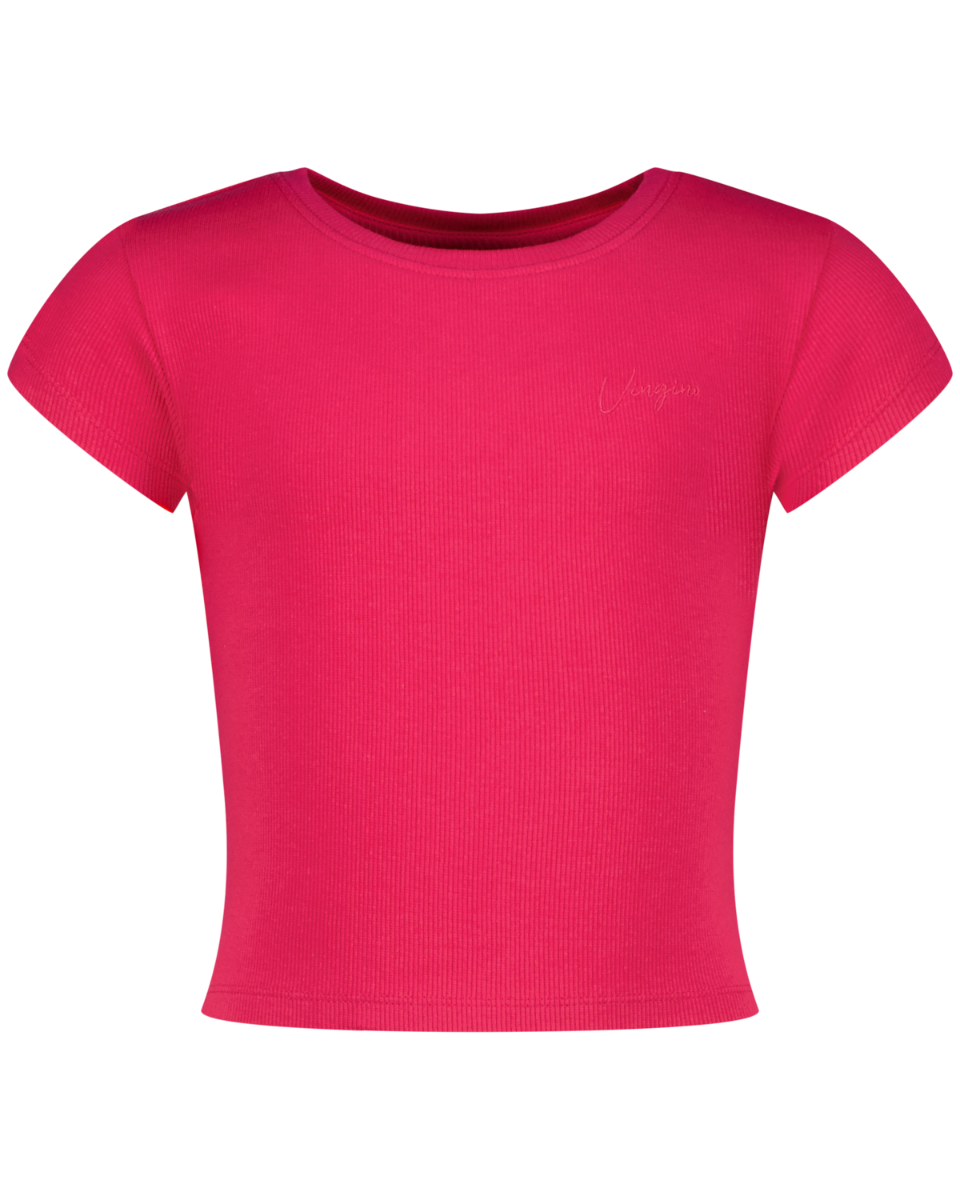 Top G-Basic-Crop Rib Tee