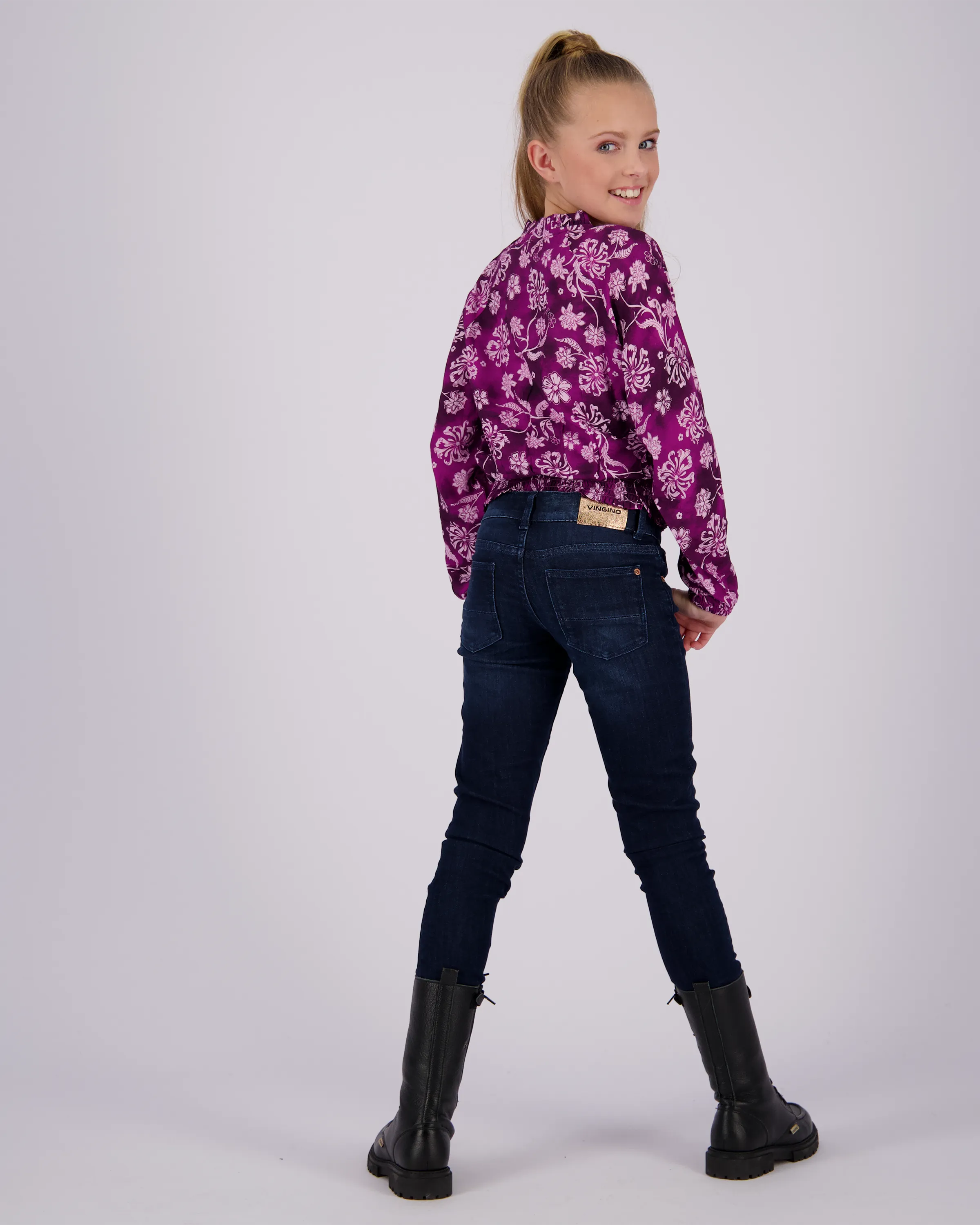 Mädchen Skinny Jeans Amia | Blau