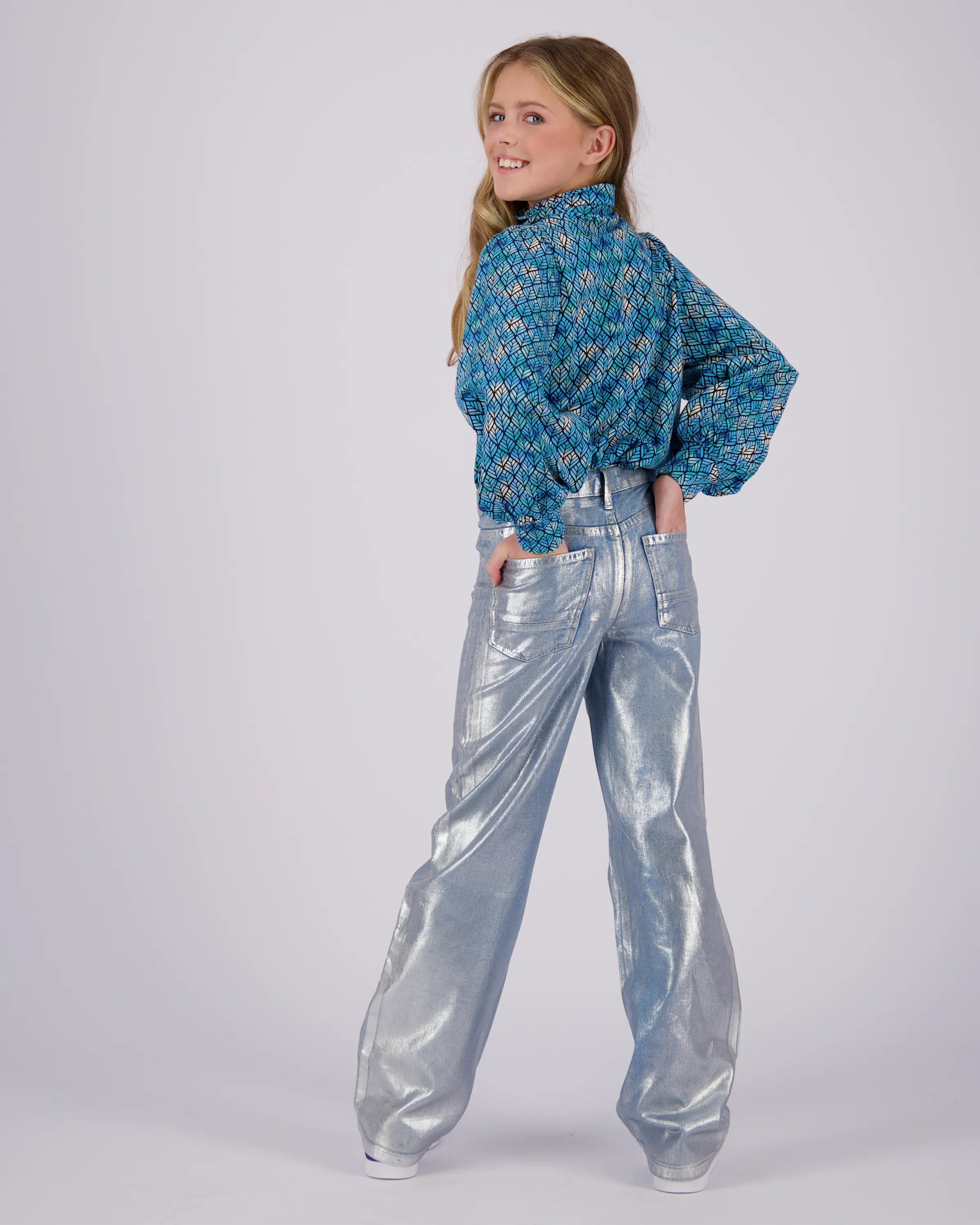 Wide leg Jeans Cato Metallic