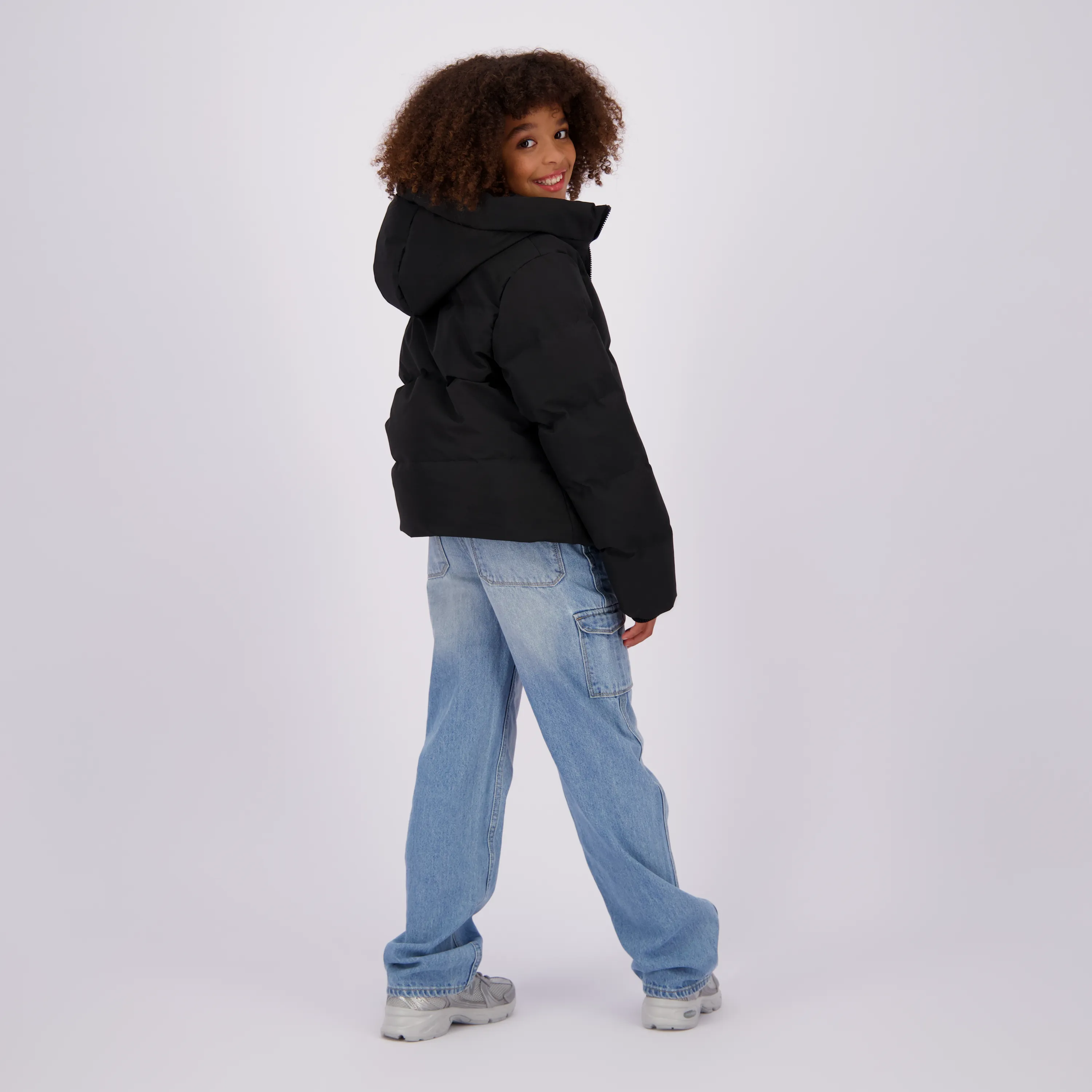 Mädchen Outdoorjacke Tezia | Schwarz