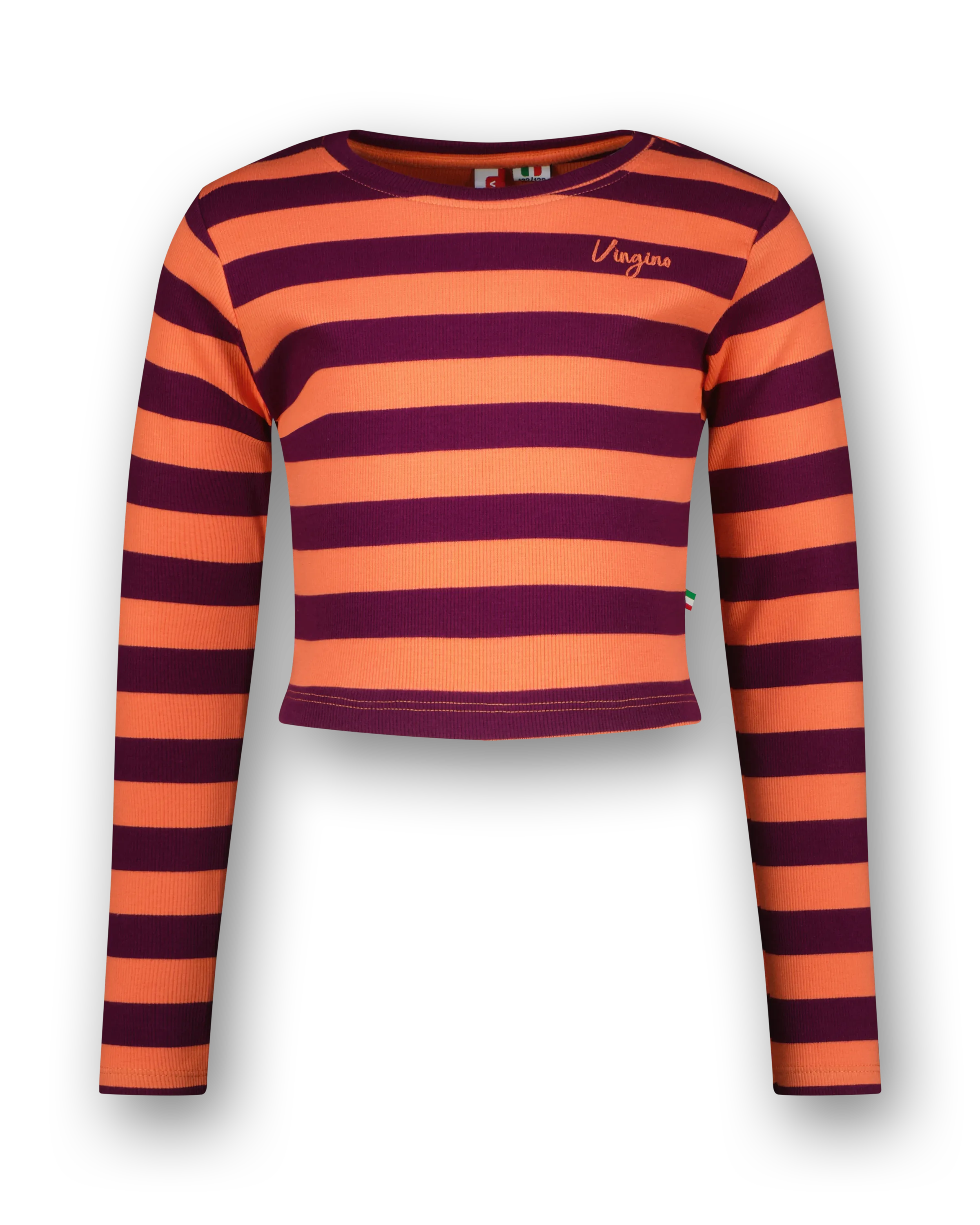 T-shirt G-basic-crop Rib Stripe